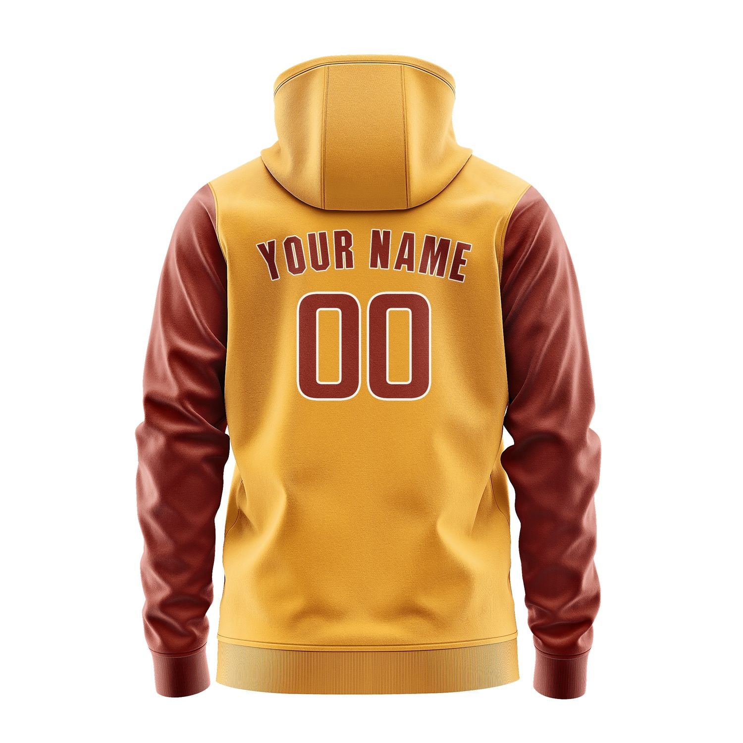 Custom Yellow Coral Red Hoodie 1919161619B31816