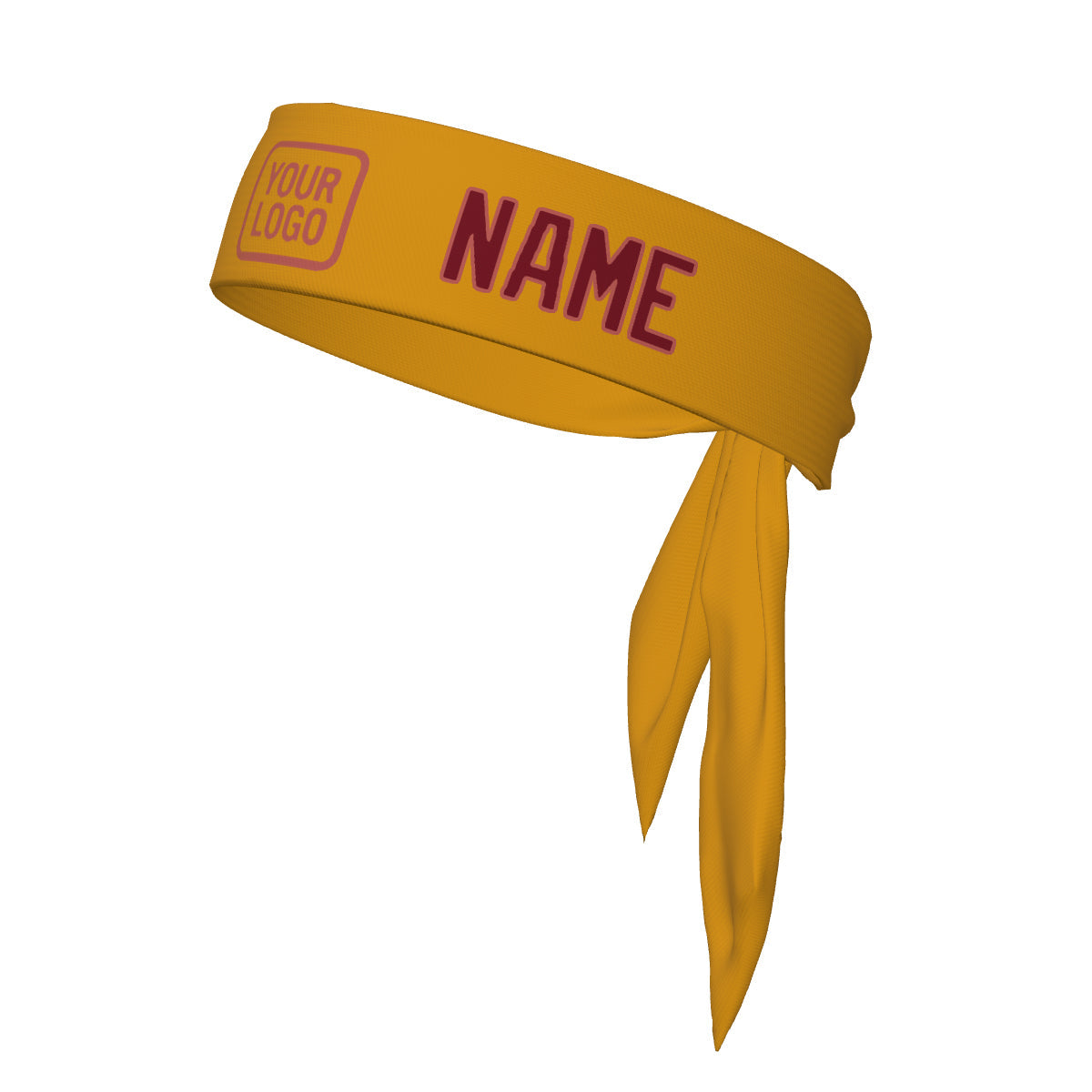 Custom Yellow Crimson Red Headband