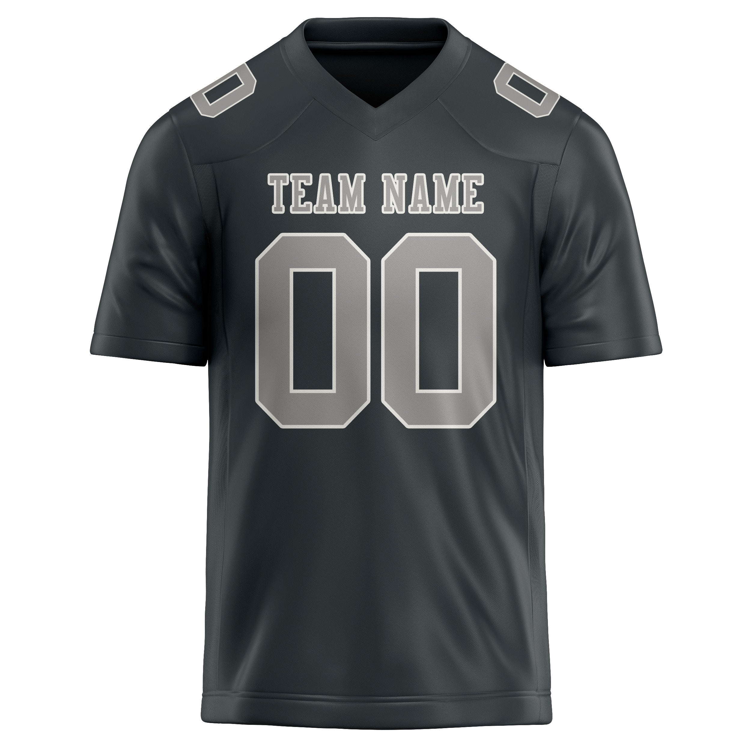 Custom Dark Grey Gray Football Jersey