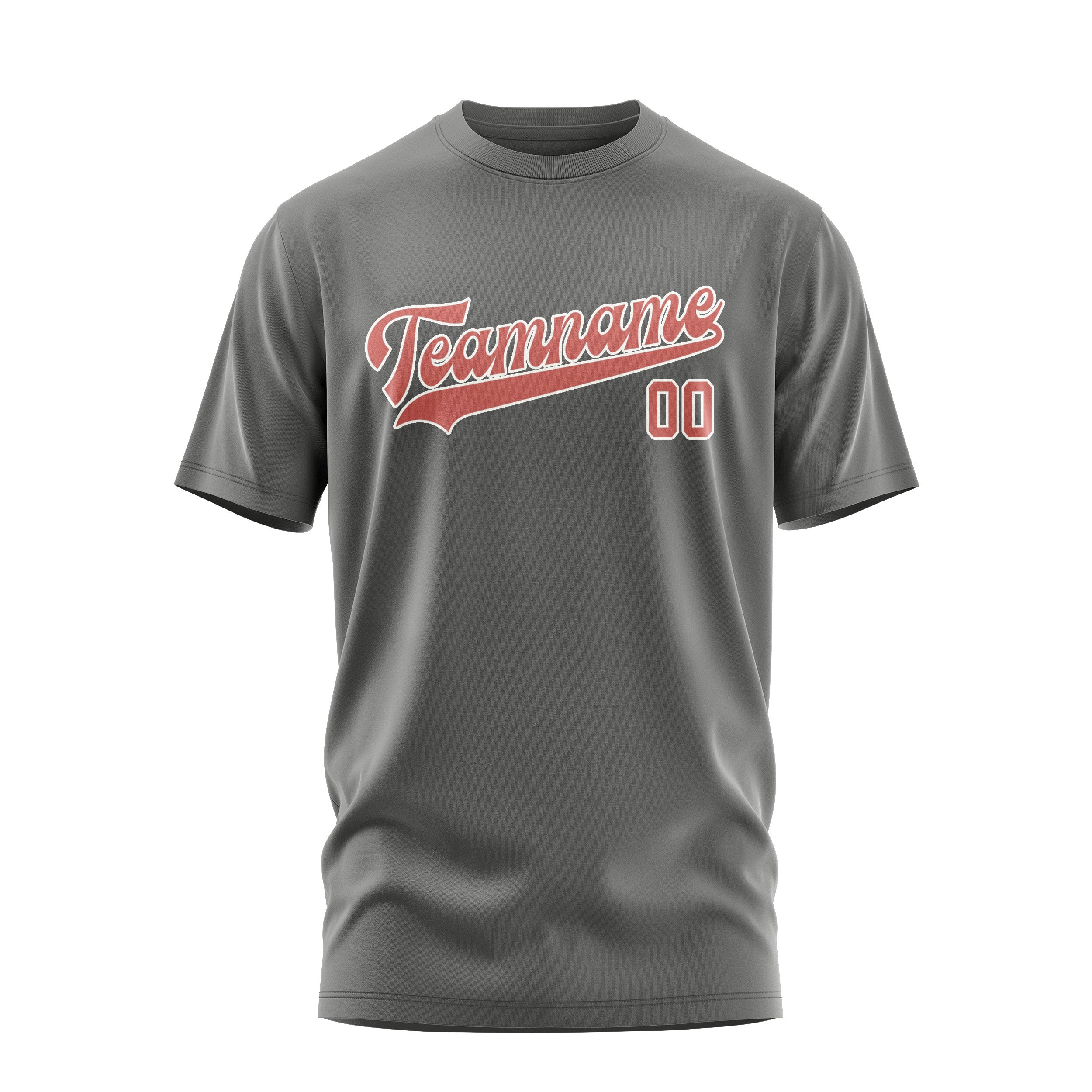 Custom Dark Grey Copper Rose T-Shirt