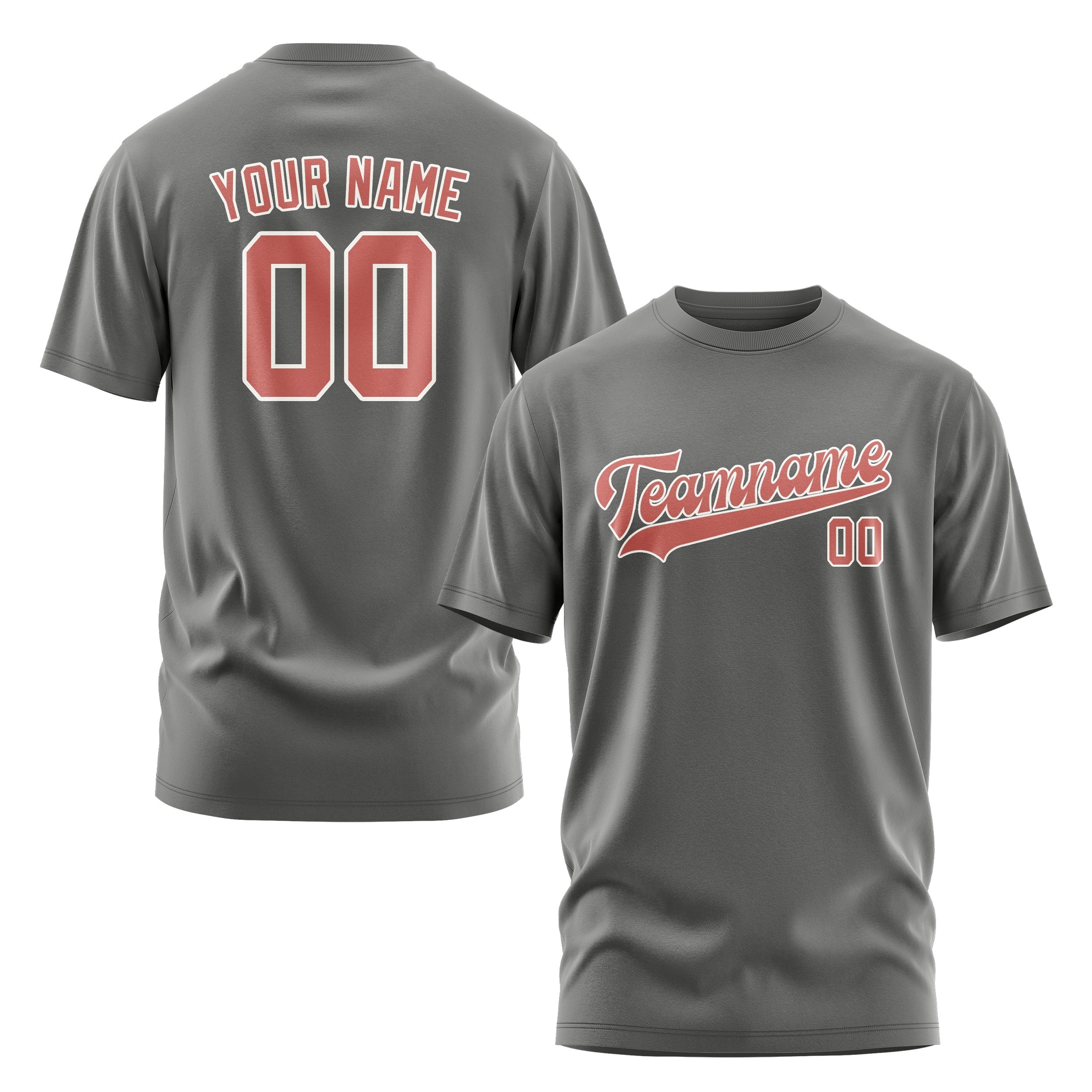 Custom Dark Grey Copper Rose T-Shirt