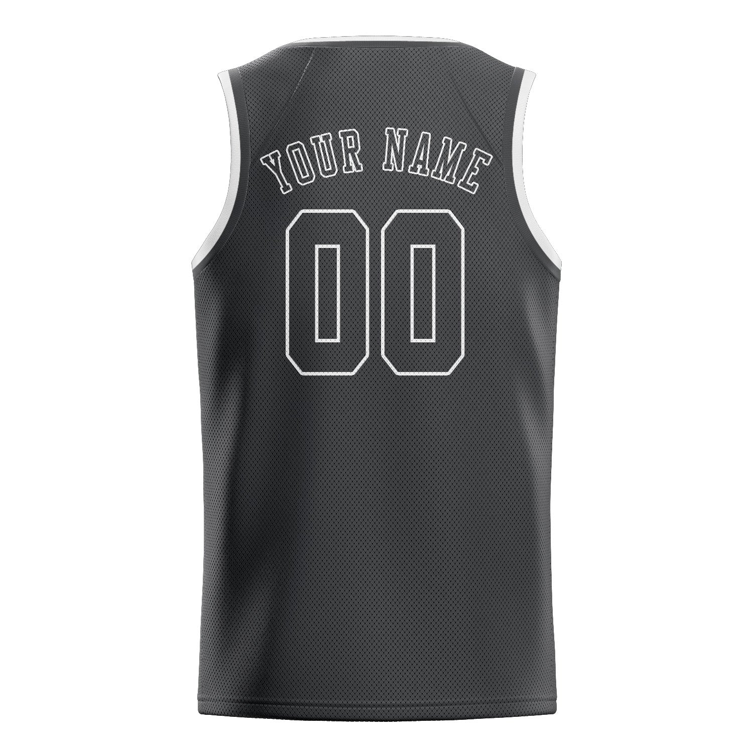 Custom Dark Grey Dark Grey Basketball Jersey