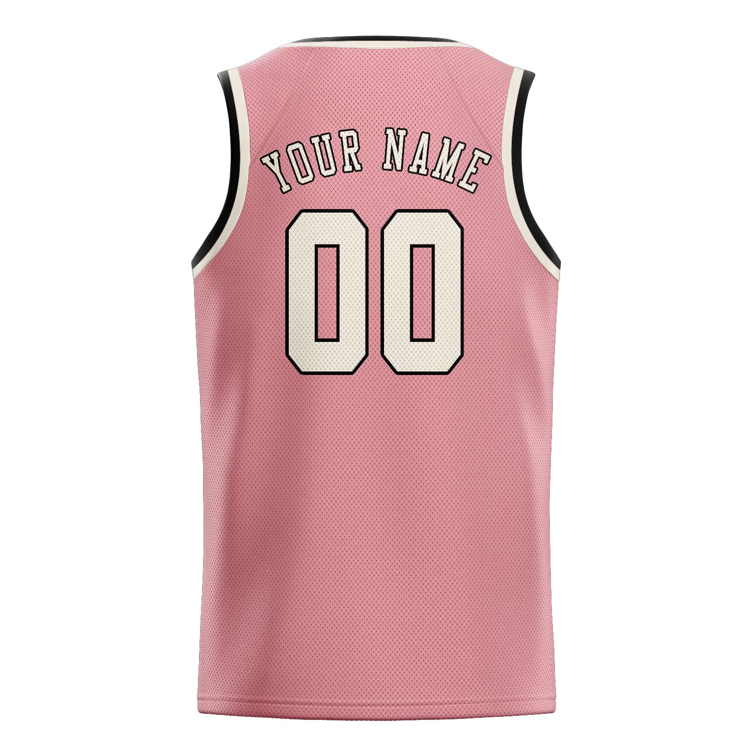 Custom Light Pink Cream Basketball Jersey