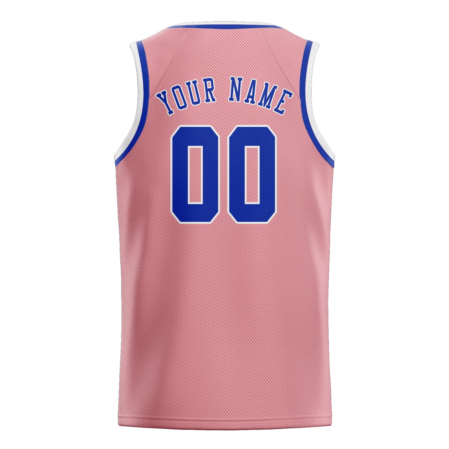 Custom Light Pink Sky Blue Basketball Jersey