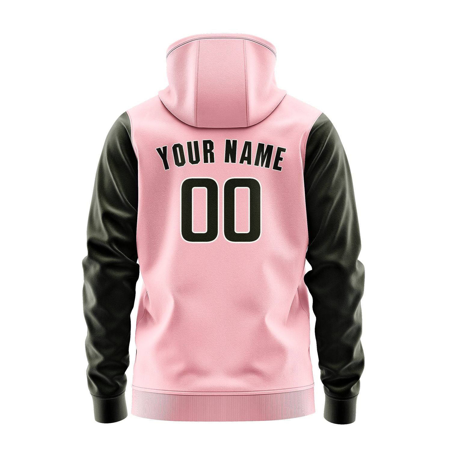 Custom Light Pink Olive Hoodie 2121020221B31802