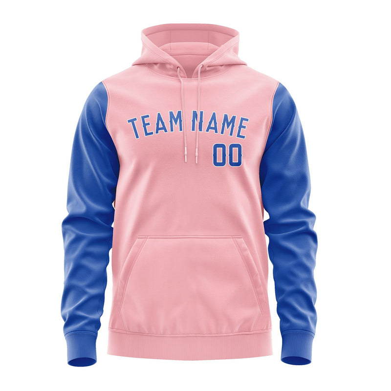 Custom Light Pink Sky Blue Hoodie 2121090921B31809