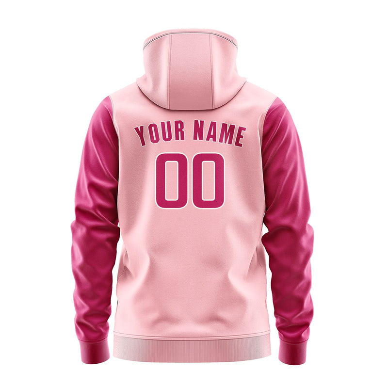 Custom Light Pink Pink Hoodie 2121131321B31813