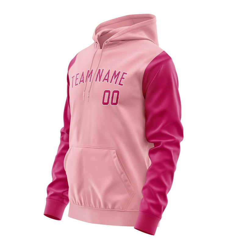 Custom Light Pink Pink Hoodie 2121131321B31813