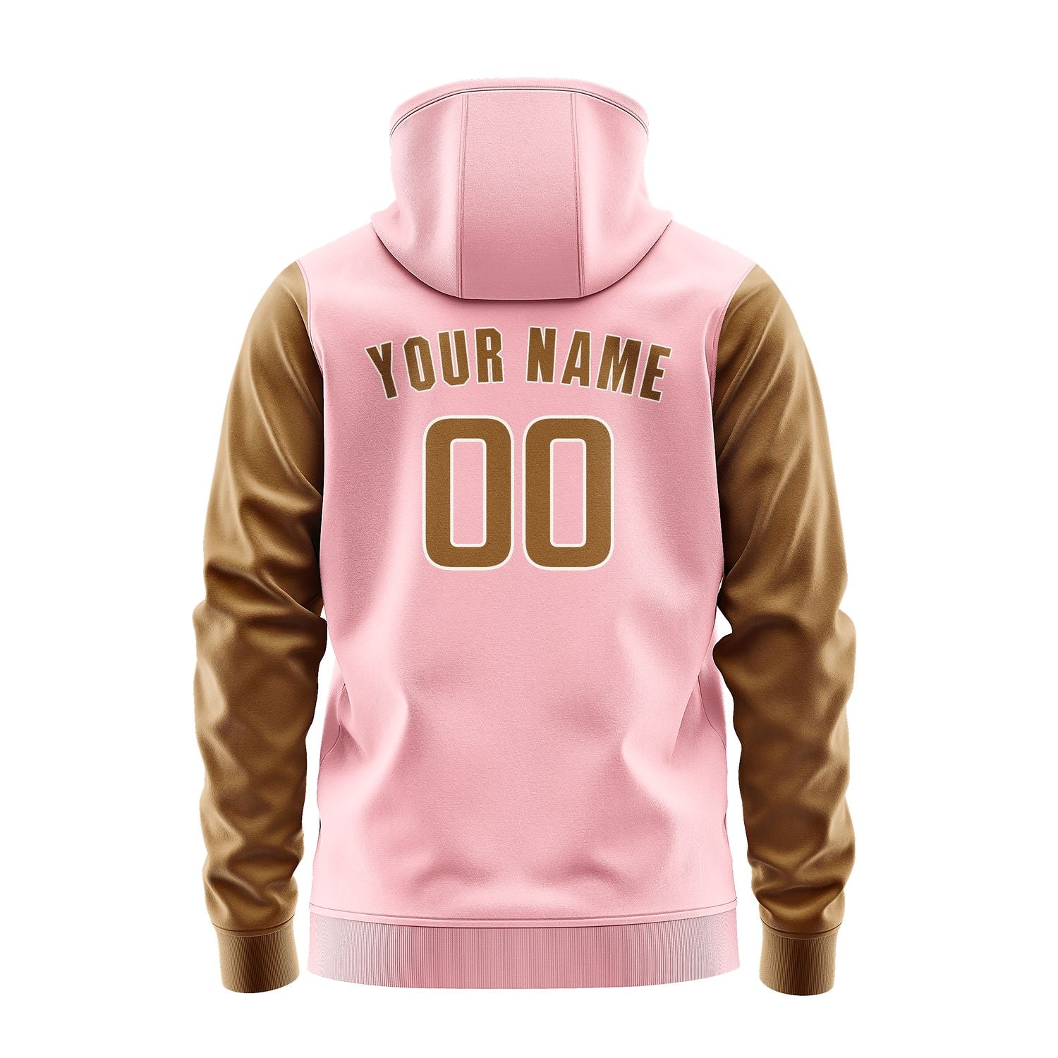 Custom Light Pink Khaki Hoodie 2121222221B31822