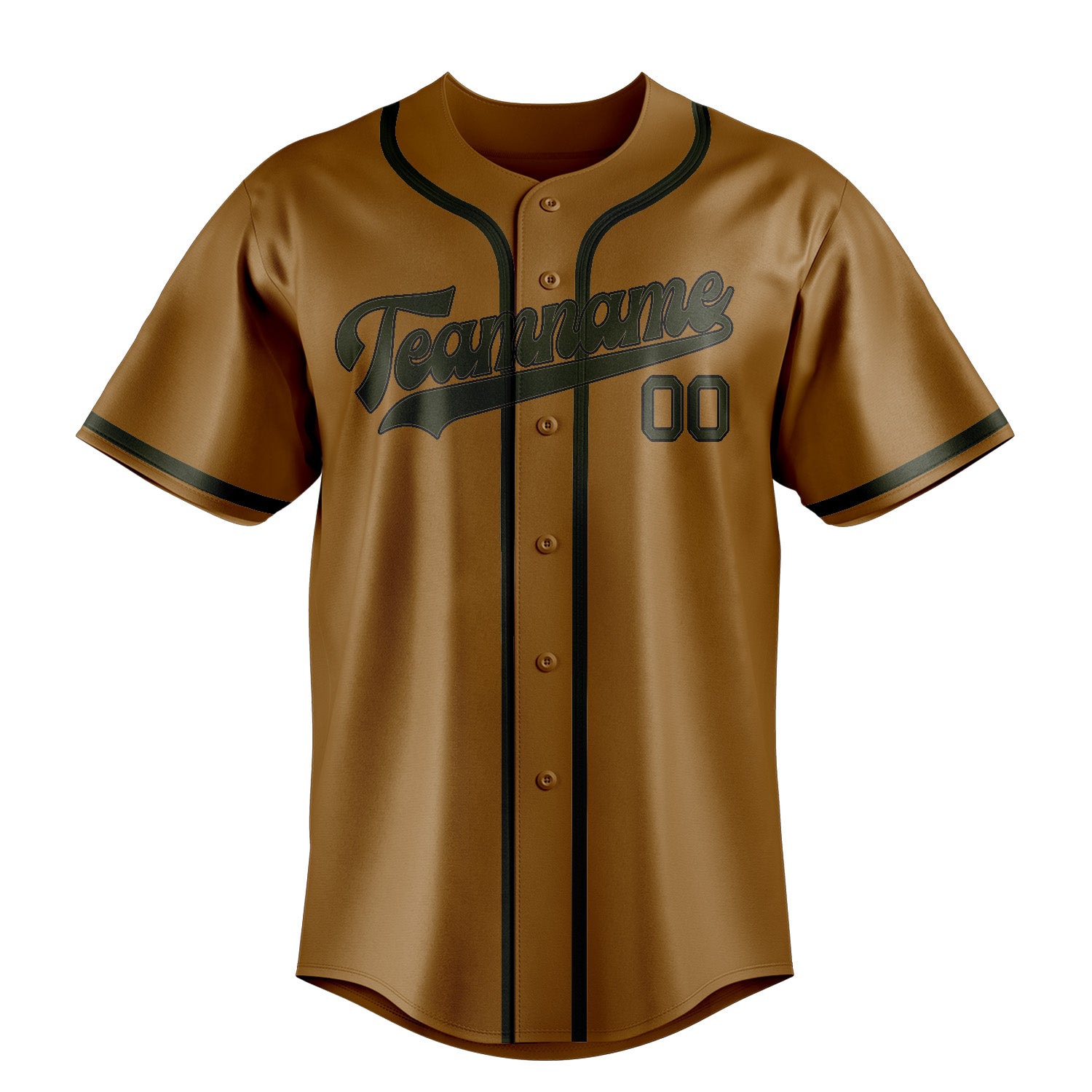 Custom Khaki Olive Baseball Jersey