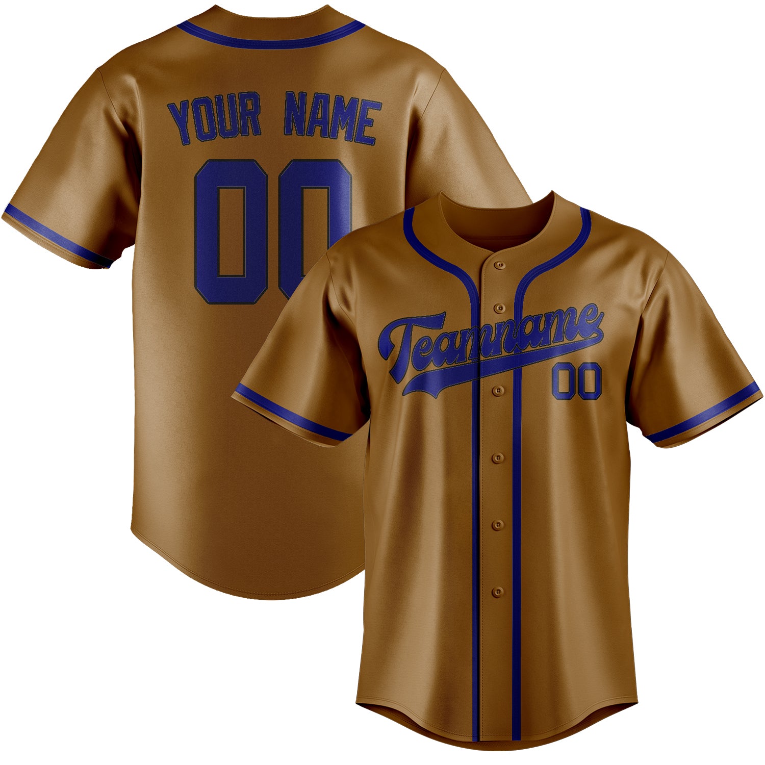 Custom Khaki Sky Blue Baseball Jersey