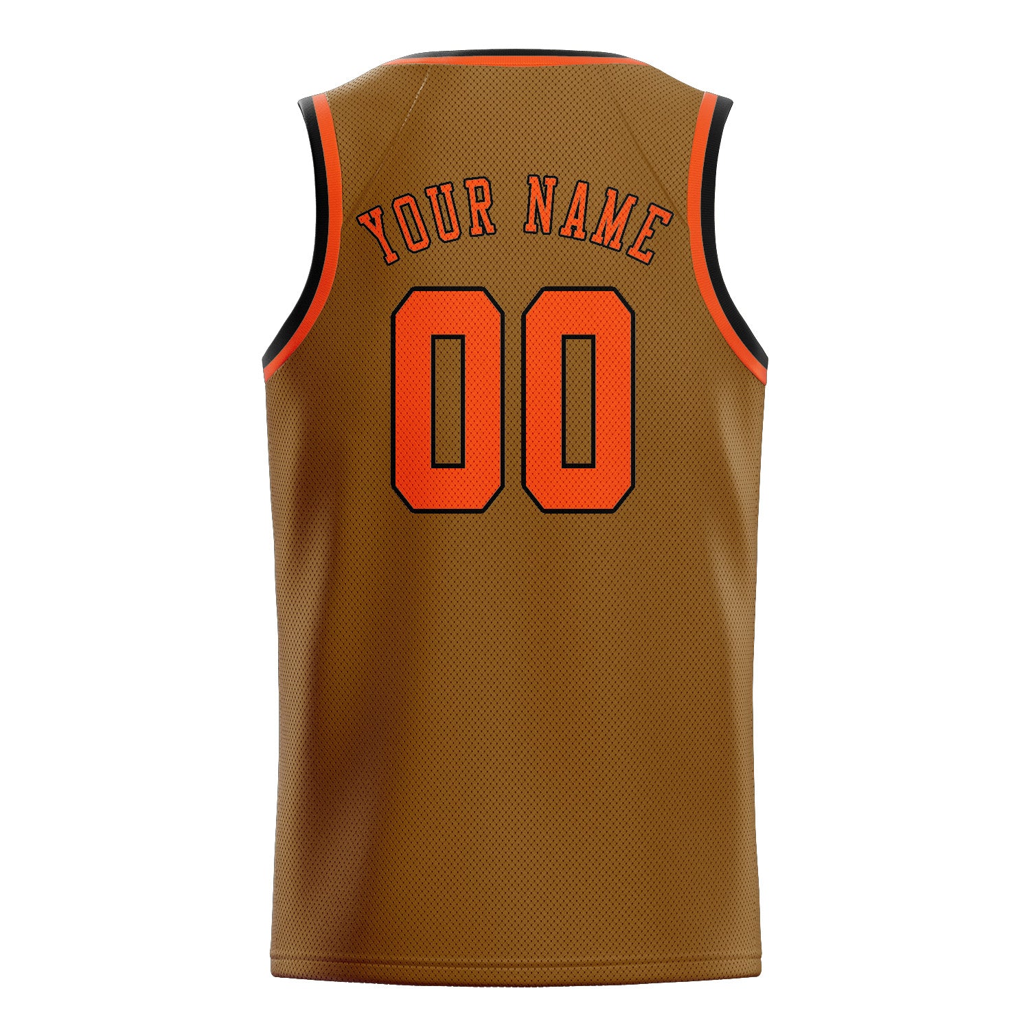Custom Khaki Orange Red Basketball Jersey