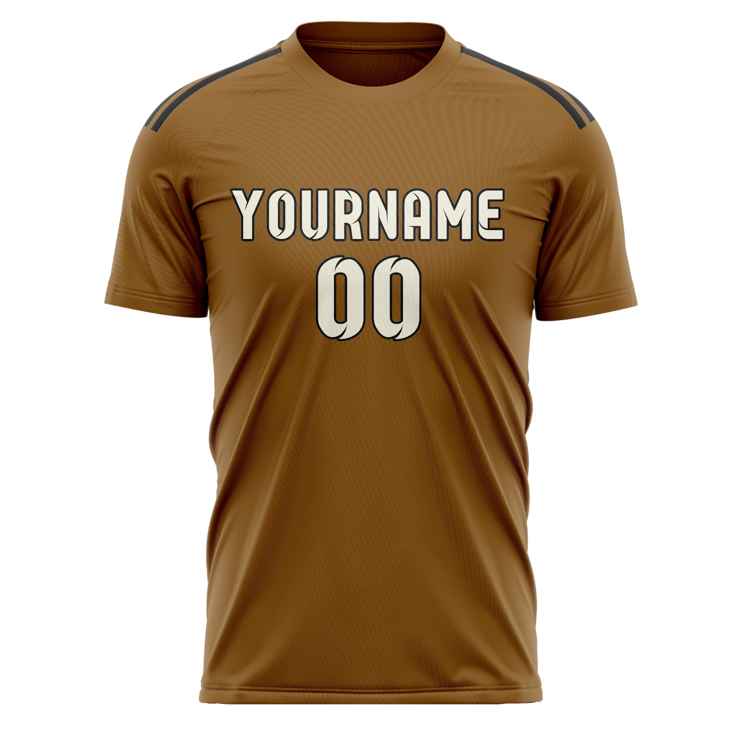 Custom Khaki Cream Soccer Jersey