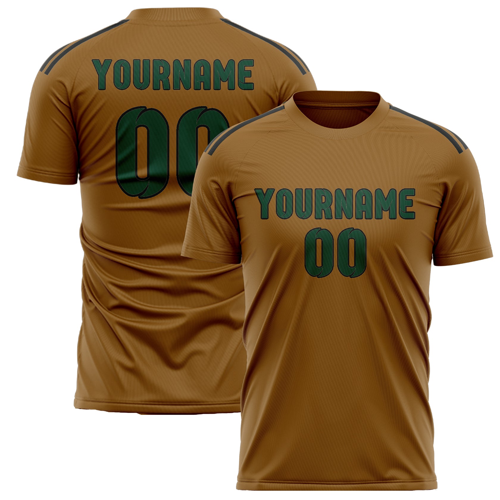 Custom Khaki Green Soccer Jersey