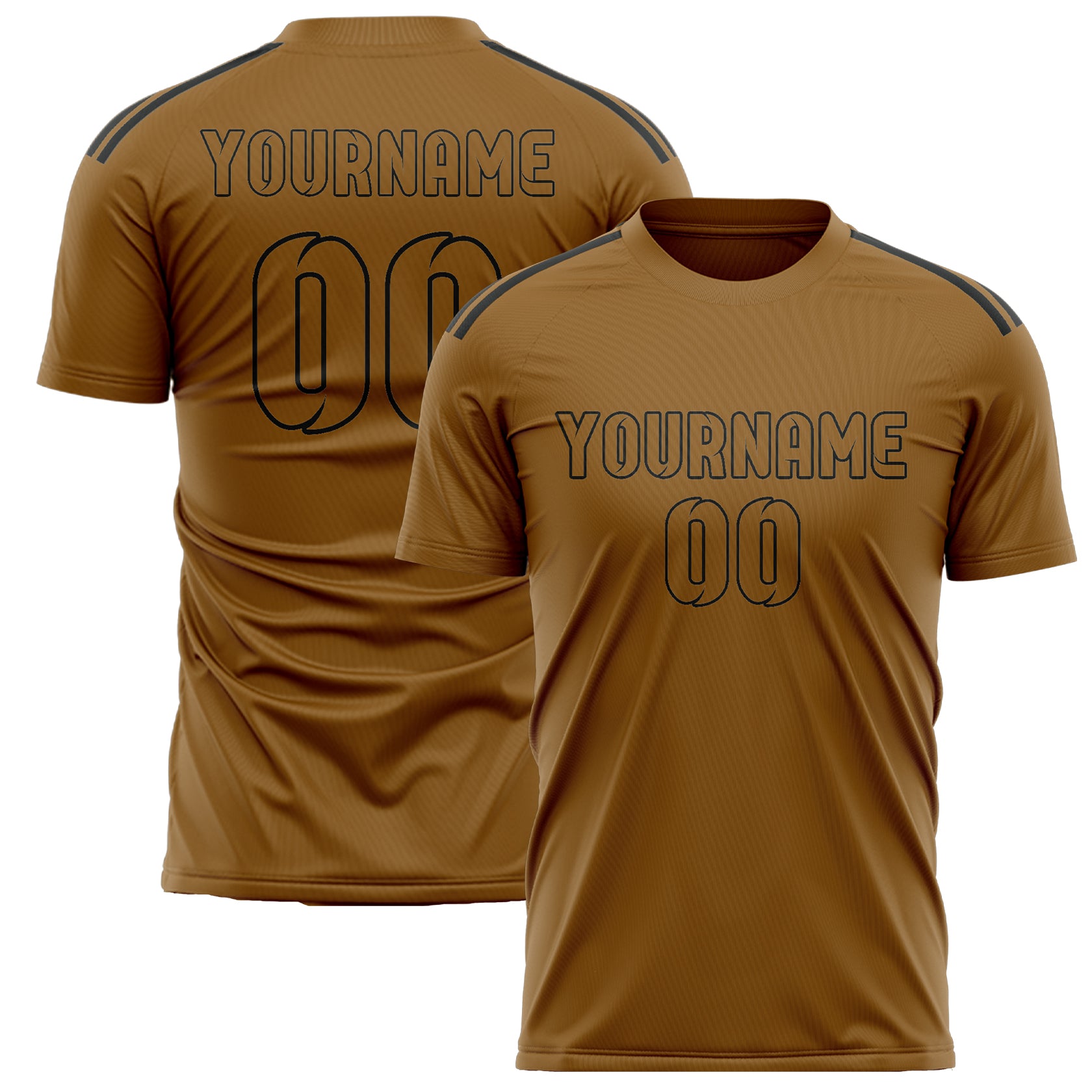 Custom Khaki Khaki Soccer Jersey