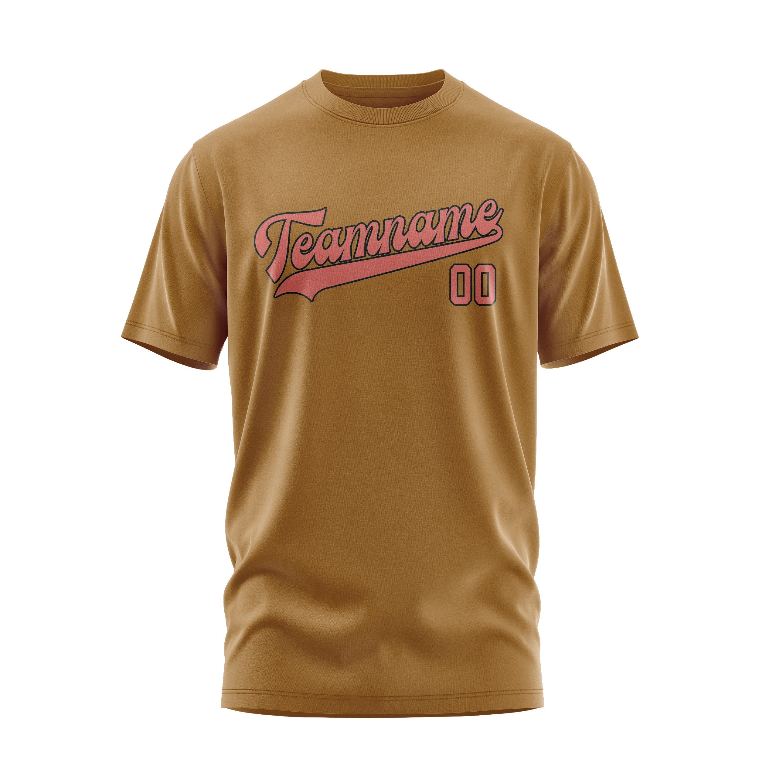 Custom Khaki Copper Rose T-Shirt