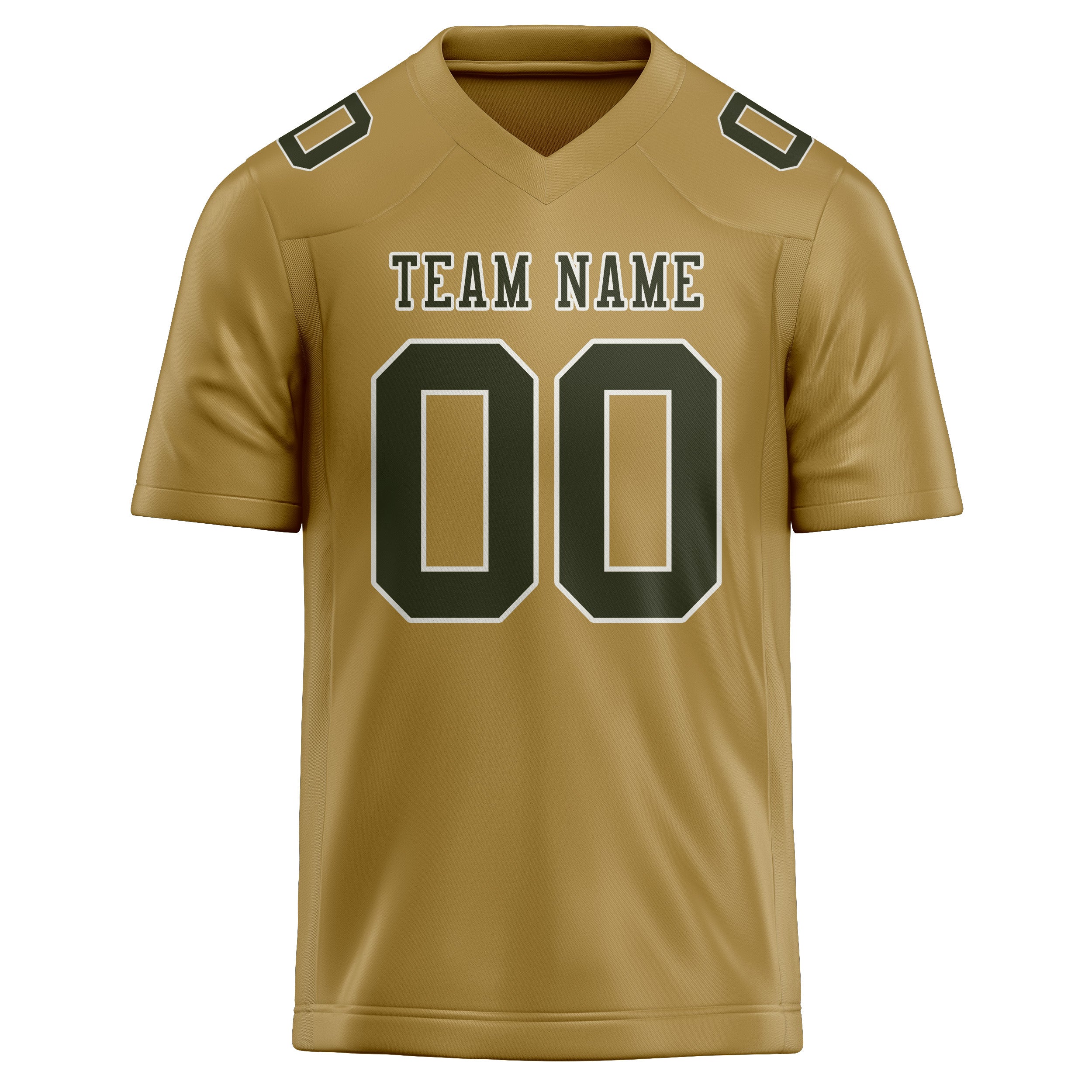 Custom Khaki Olive Football Jersey