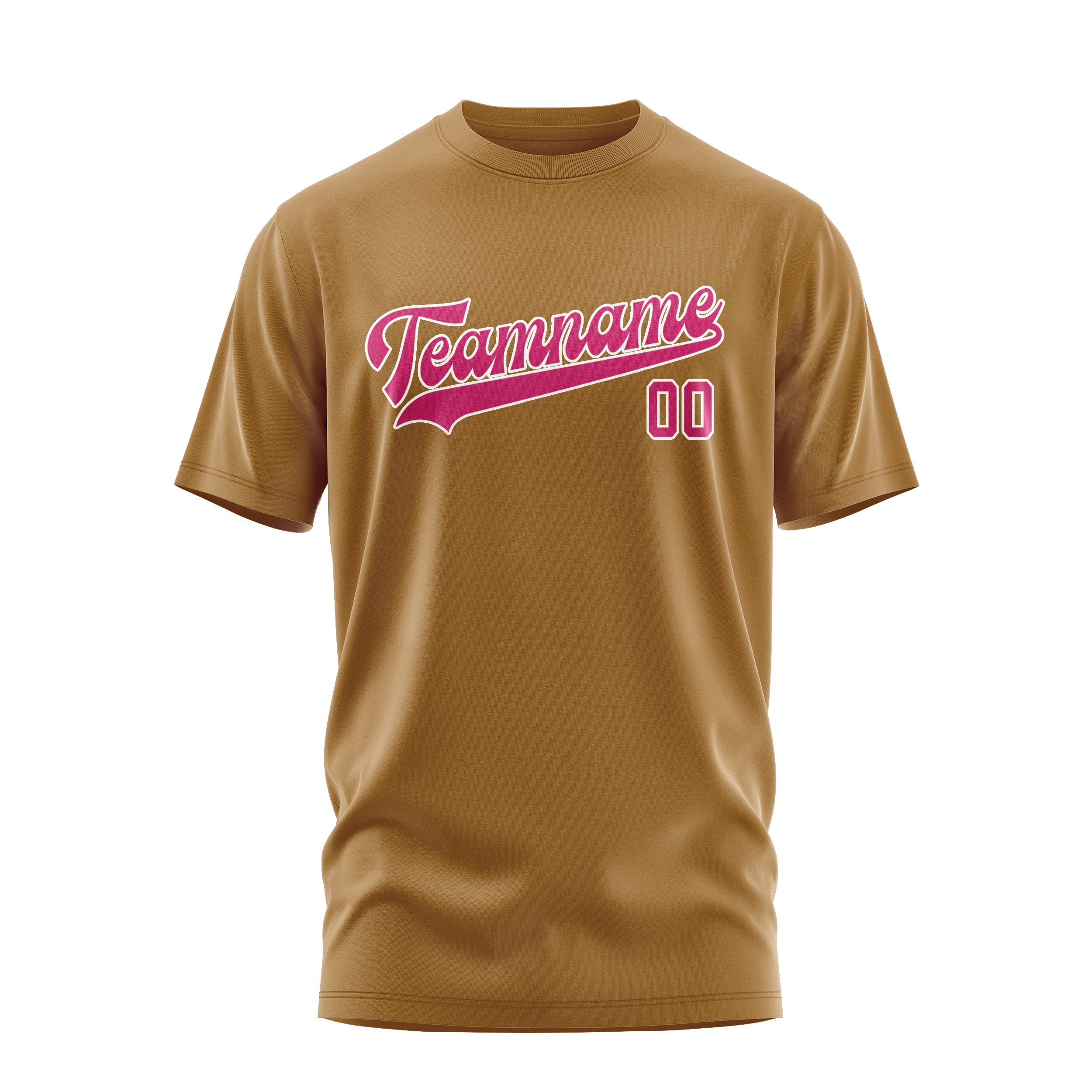 Custom Khaki Pink T-Shirt