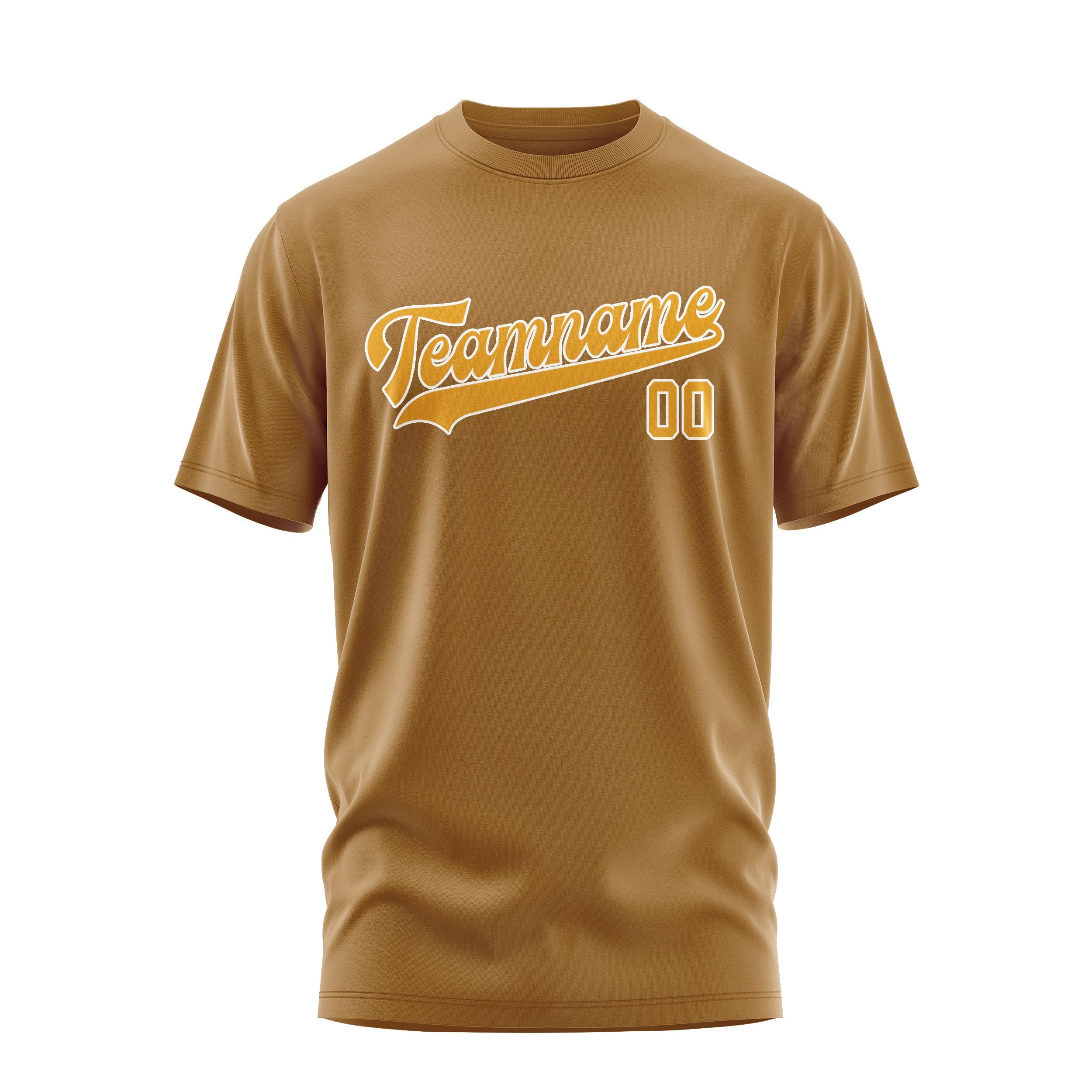 Custom Khaki Yellow T-Shirt