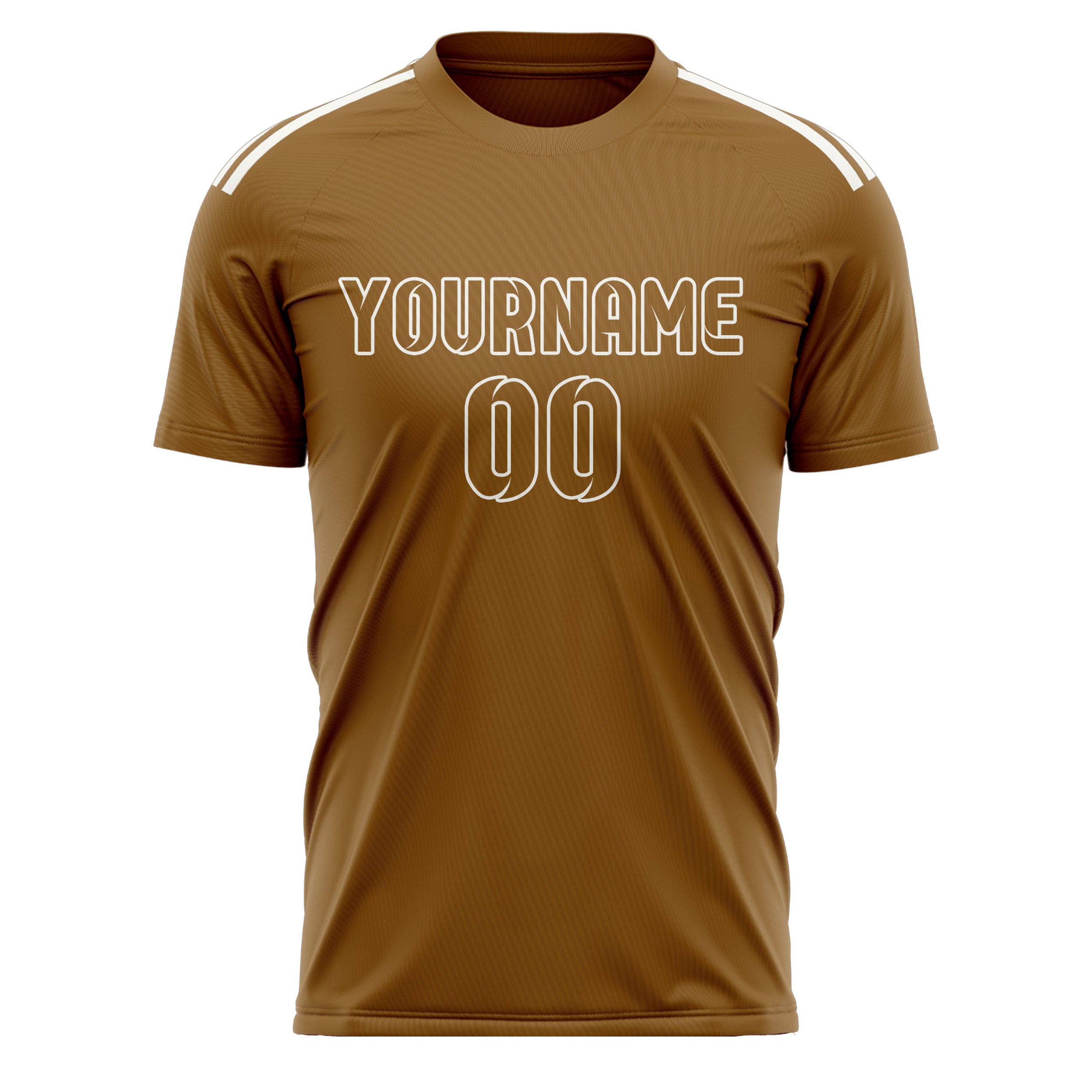 Custom Khaki Khaki Soccer Jersey