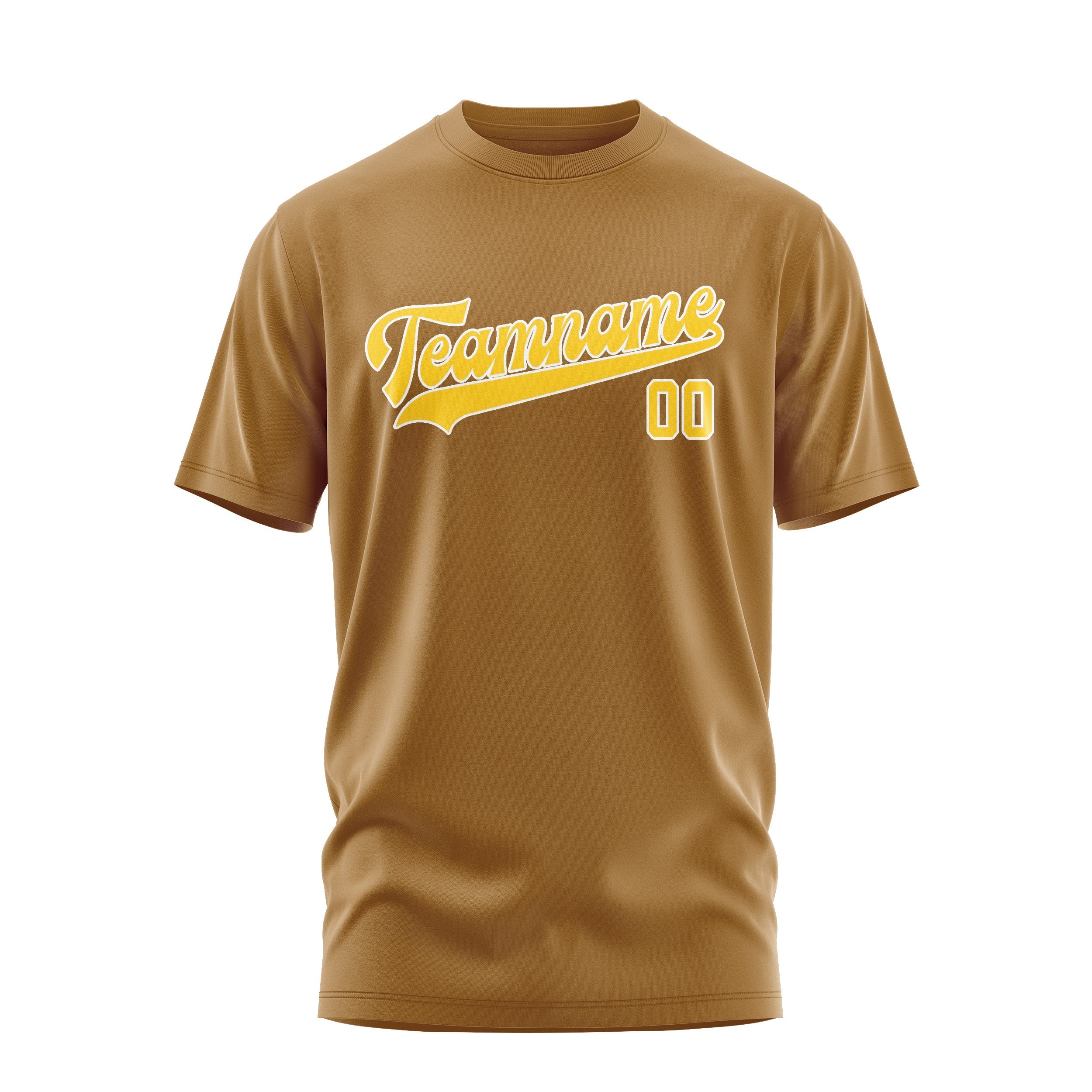 Custom Khaki Gold T-Shirt