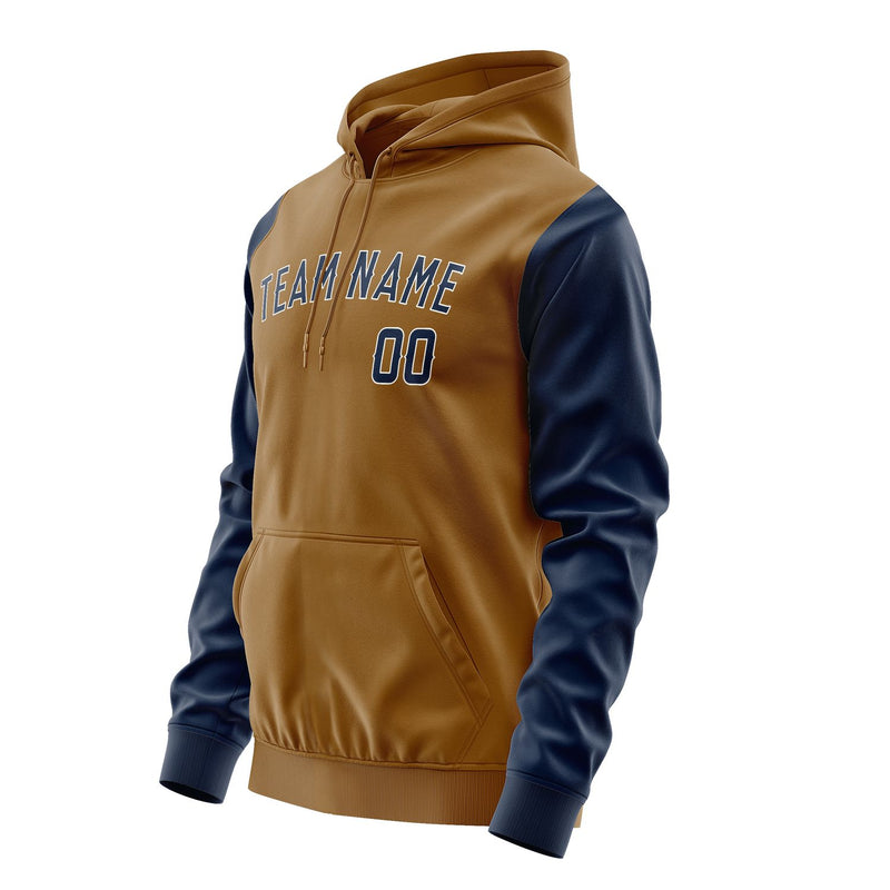 Custom Khaki Blue Hoodie 2222101022B31810