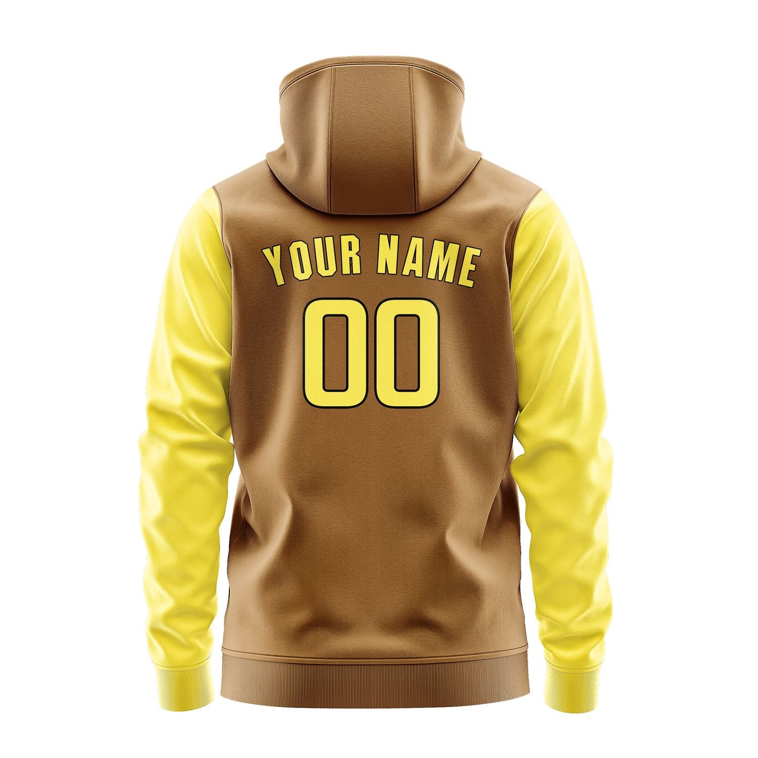 Custom Khaki Light Yellow Hoodie 2222262622B31726