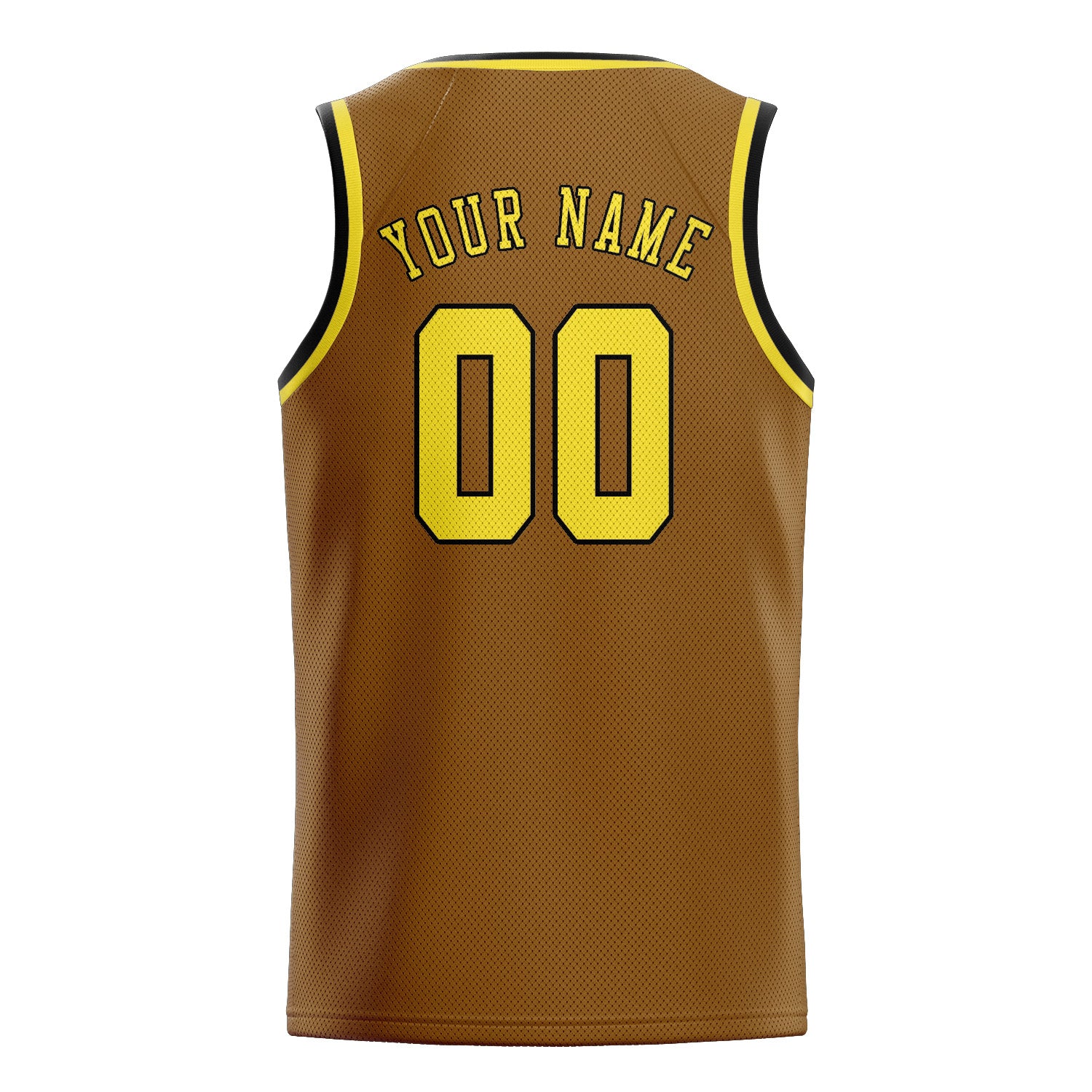 Custom Khaki Light Yellow Basketball Jersey