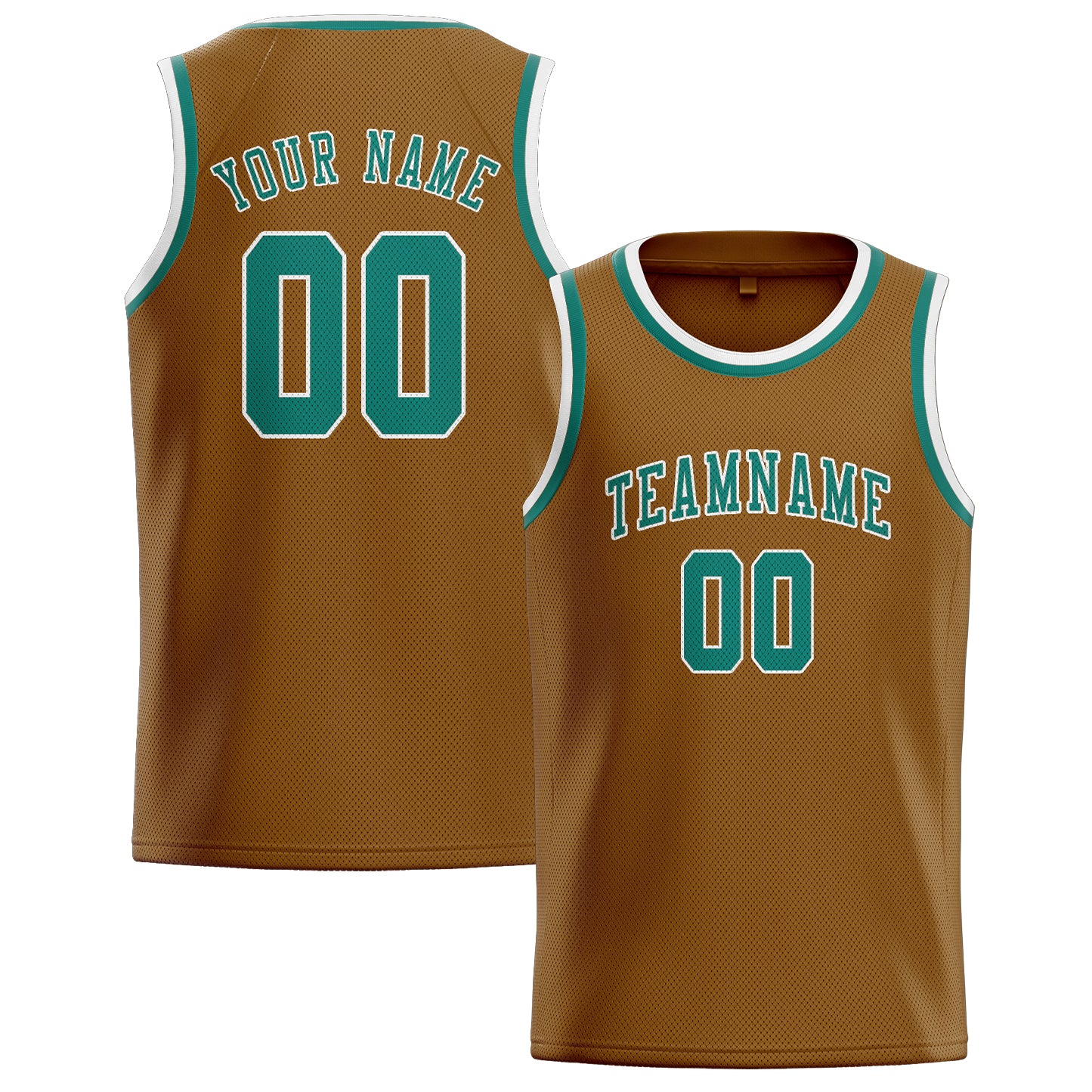 Custom Khaki Blue Green Basketball Jersey