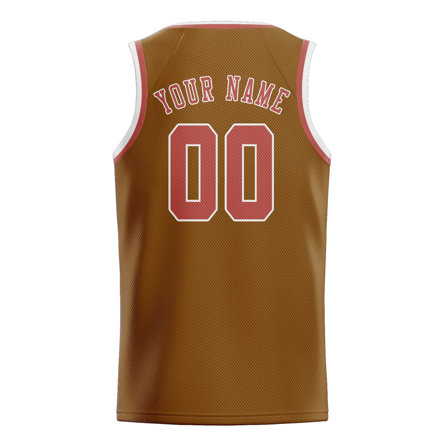 Custom Khaki Copper Rose Basketball Jersey