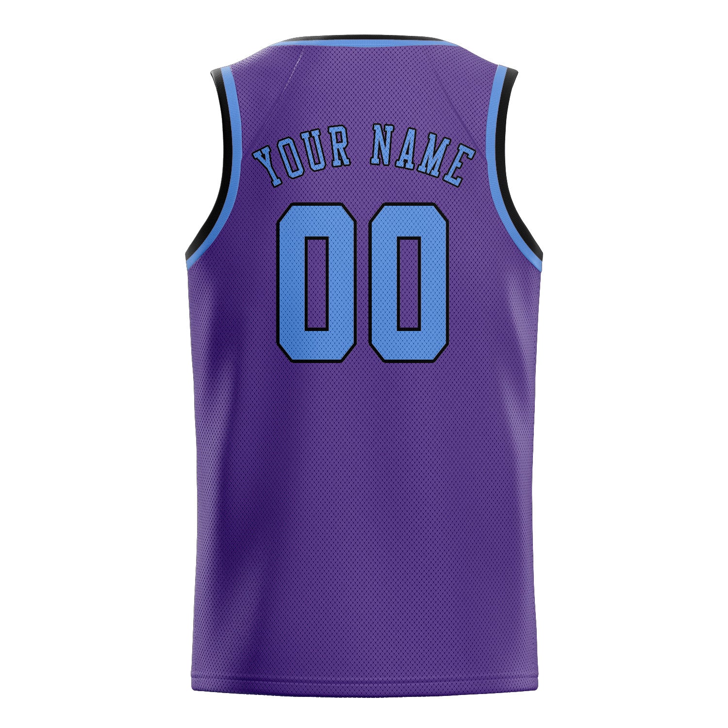 Custom Light Purple Light Blue Basketball Jersey