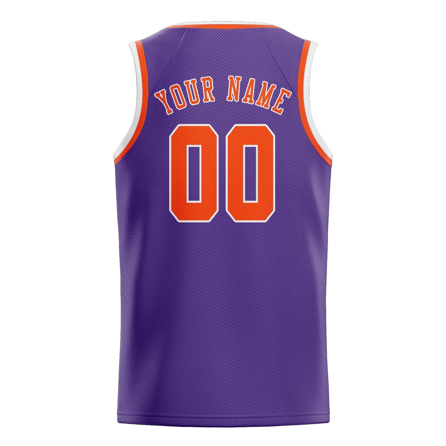 Custom Light Purple Orange Red Basketball Jersey