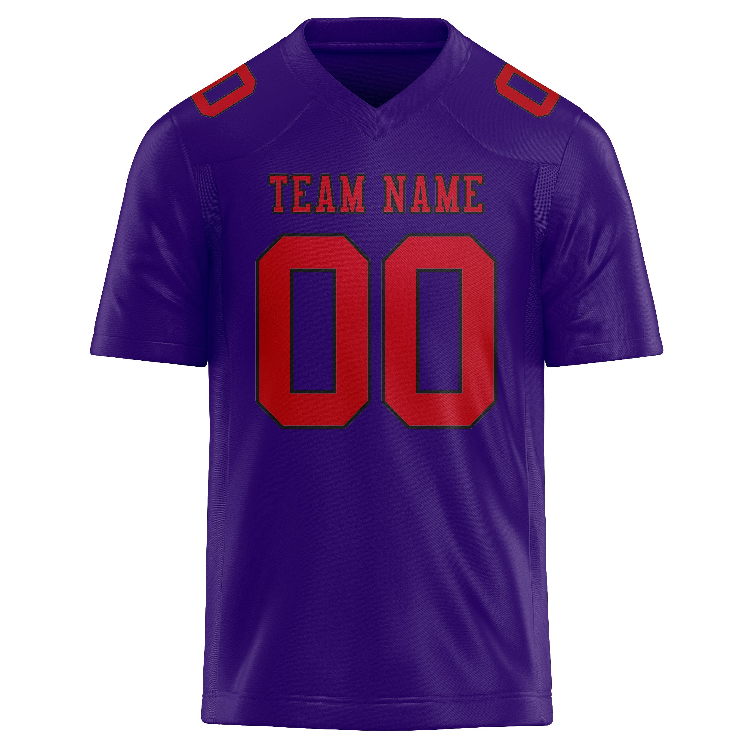 Custom Light Purple Red Football Jersey