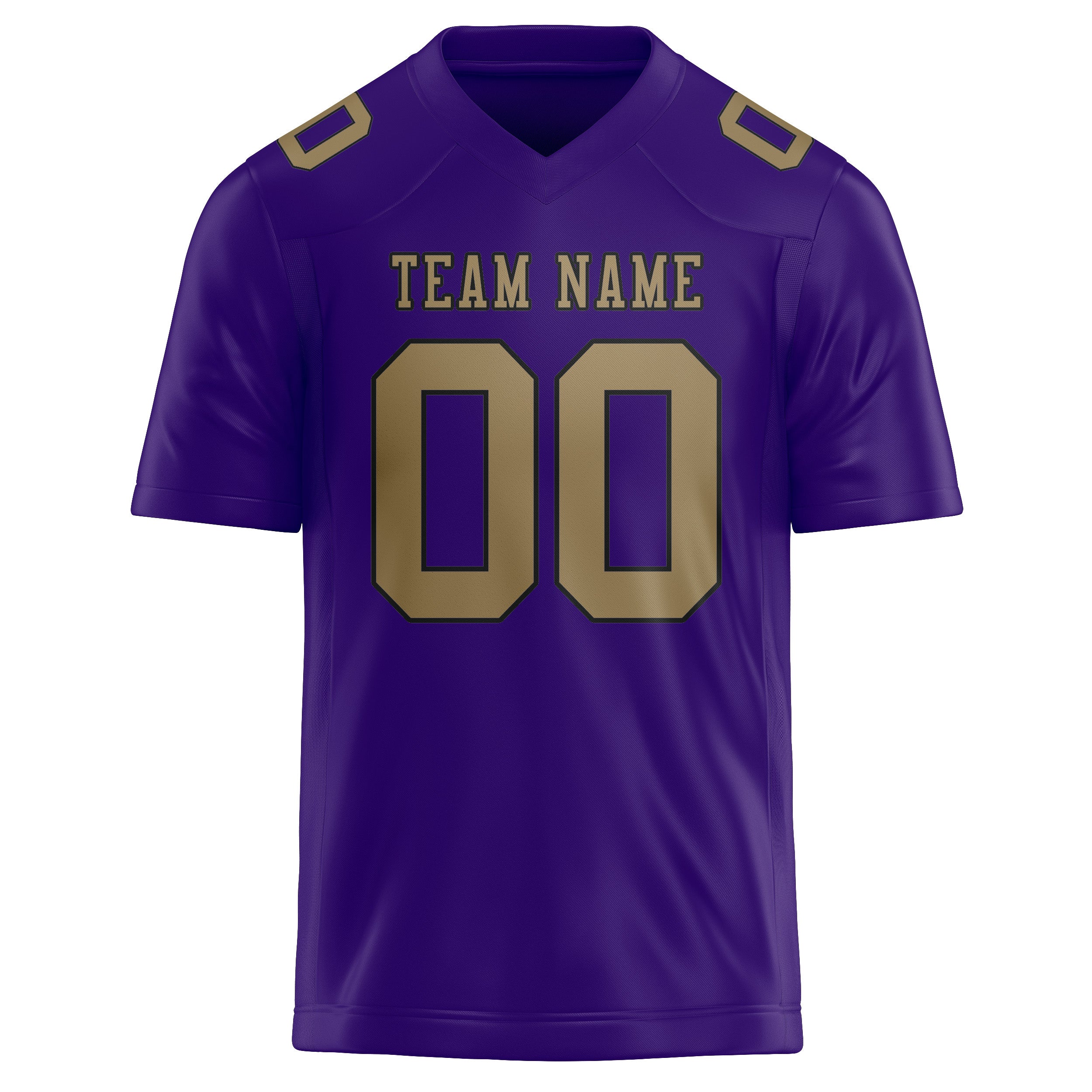 Custom Light Purple Light Khaki Football Jersey