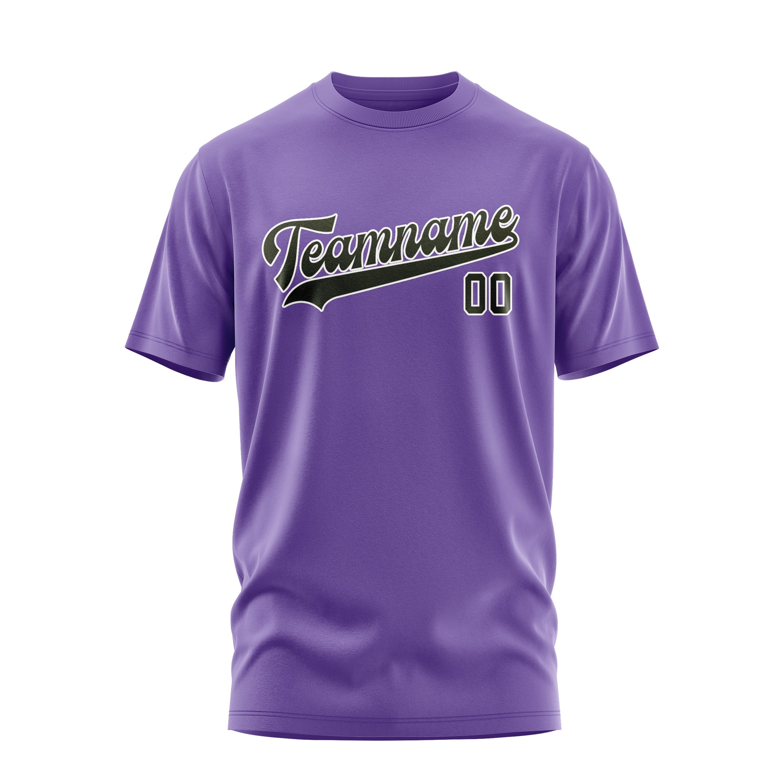 Custom Light Purple Olive T-Shirt