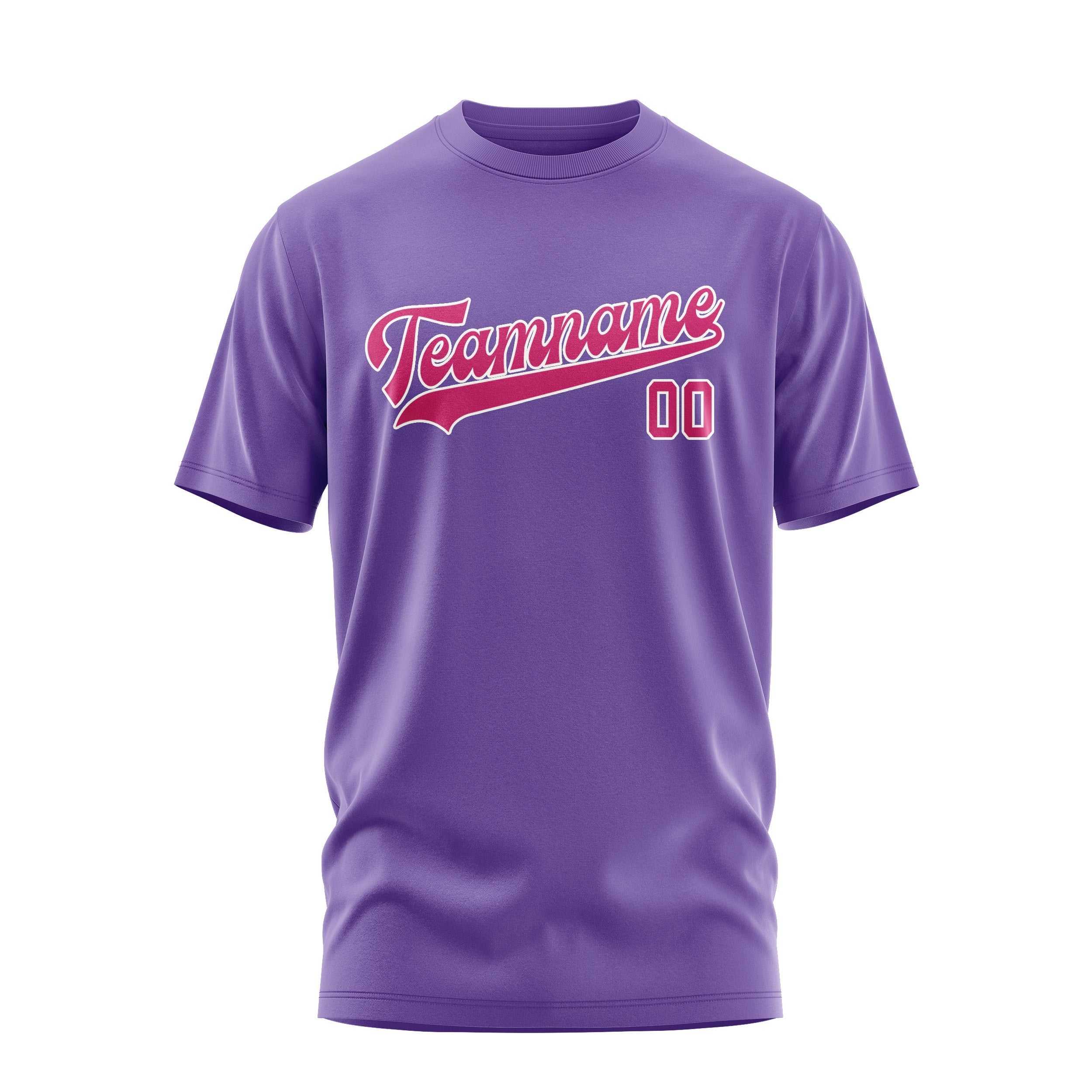 Custom Light Purple Pink T-Shirt