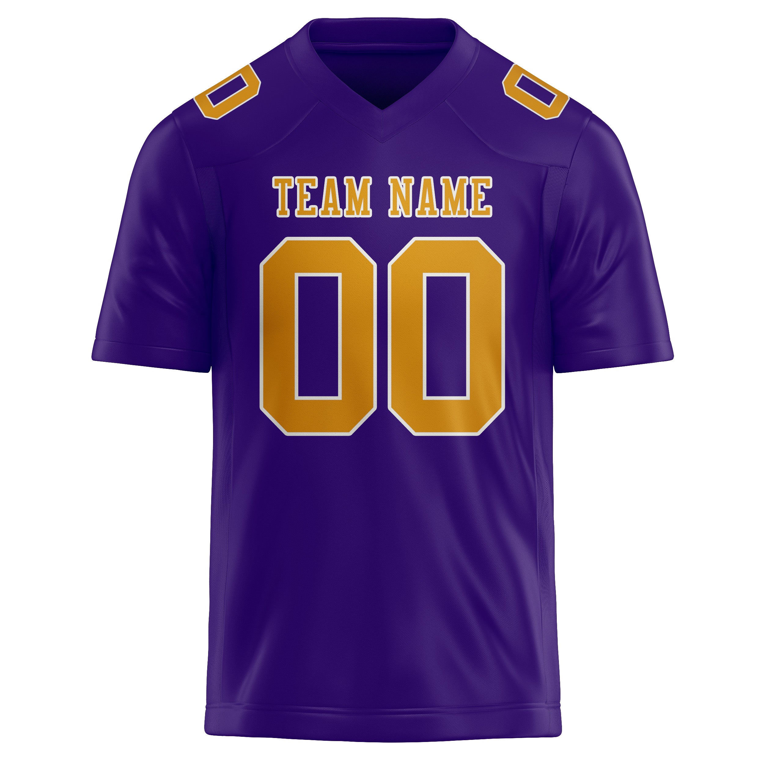 Custom Light Purple Yellow Football Jersey