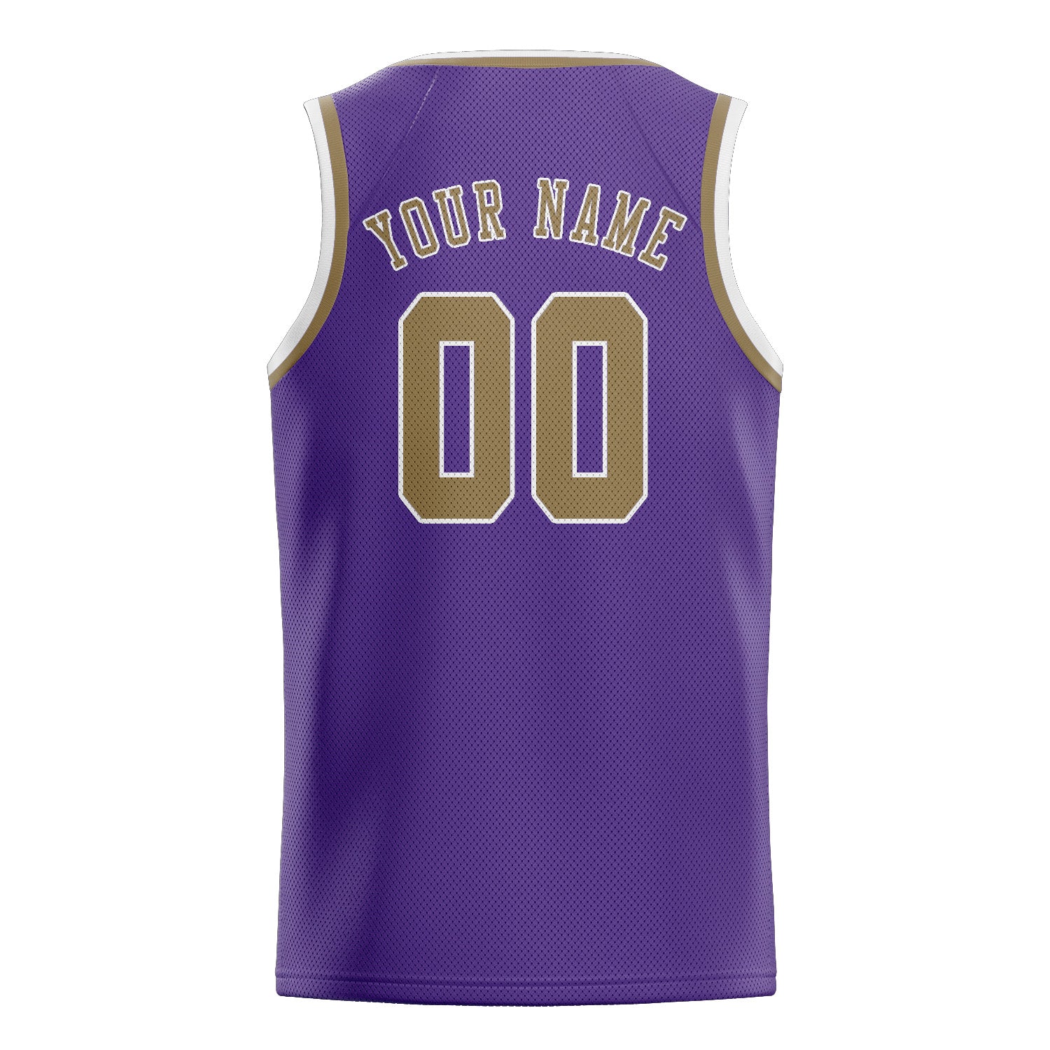 Custom Light Purple Light Khaki Basketball Jersey