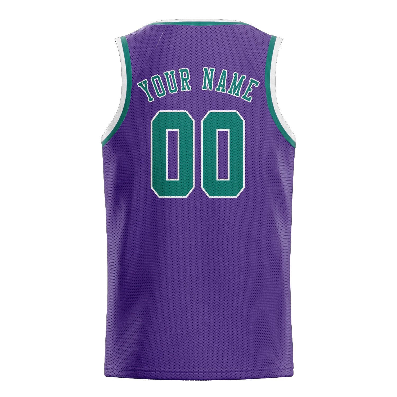 Custom Light Purple Blue Green Basketball Jersey