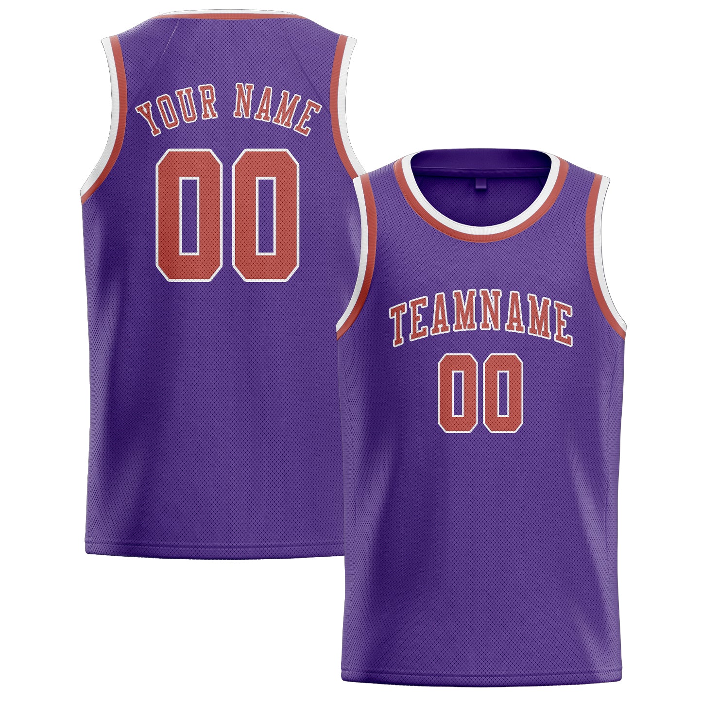 Custom Light Purple Copper Rose Basketball Jersey