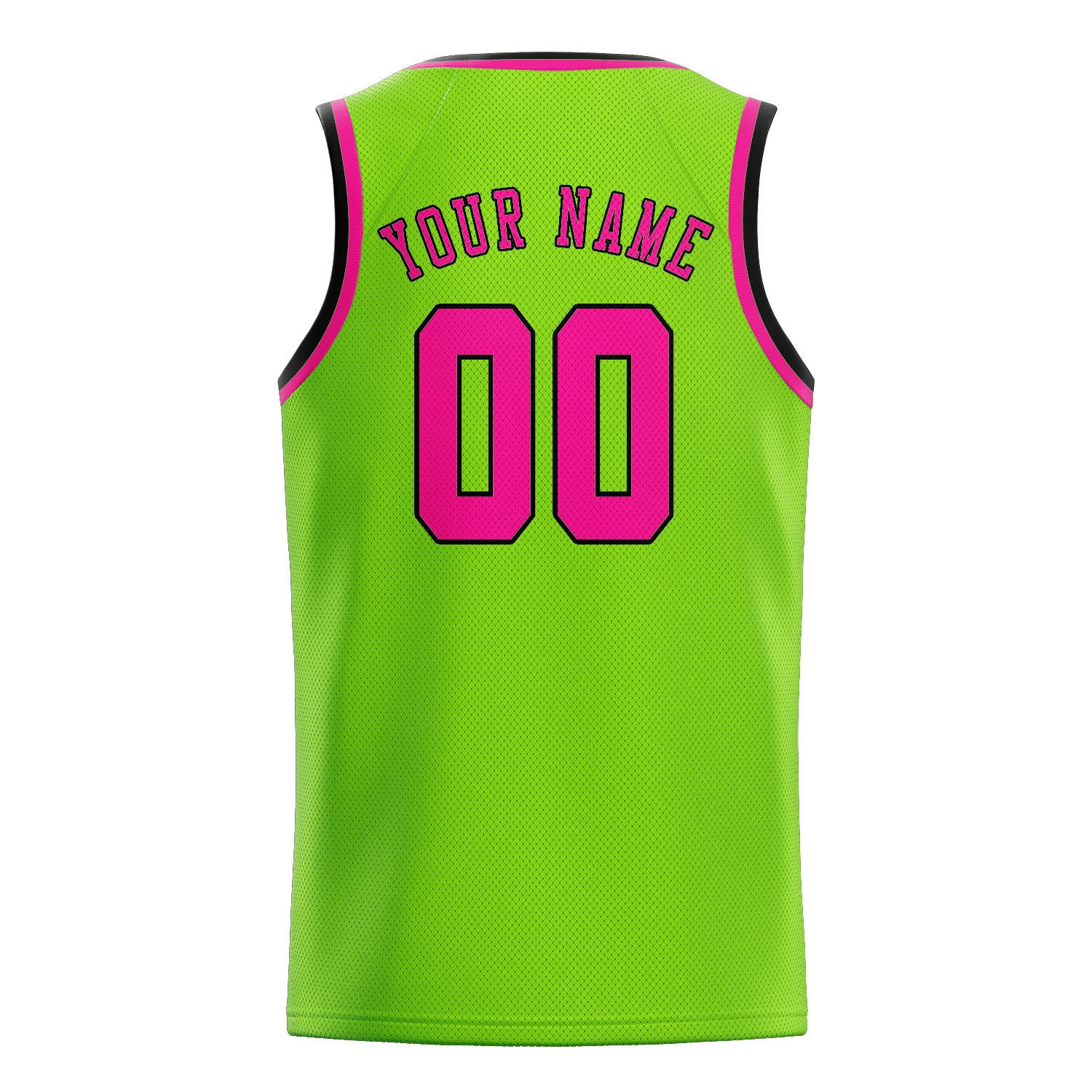 Custom Emerald Green Pink Basketball Jersey