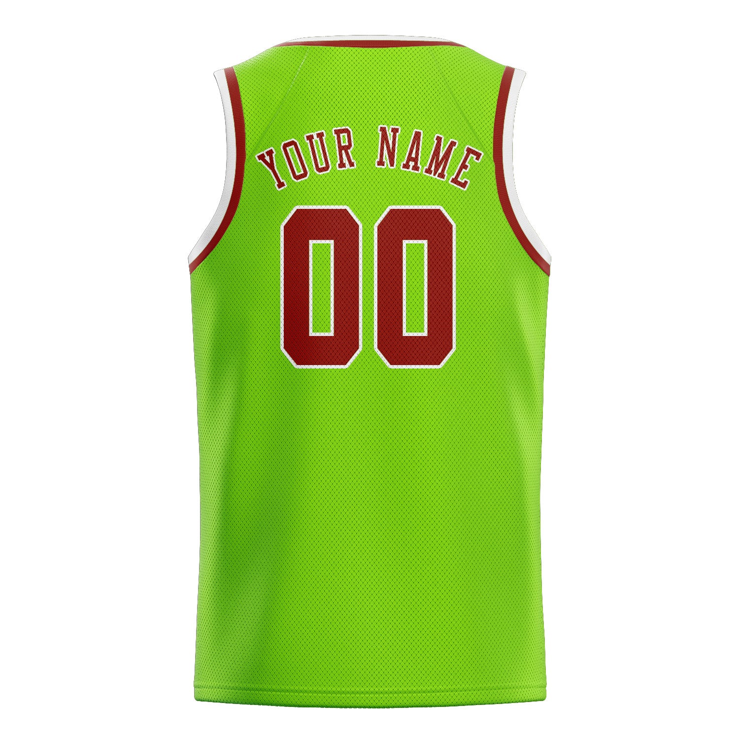 Custom Emerald Green Coral Red Basketball Jersey