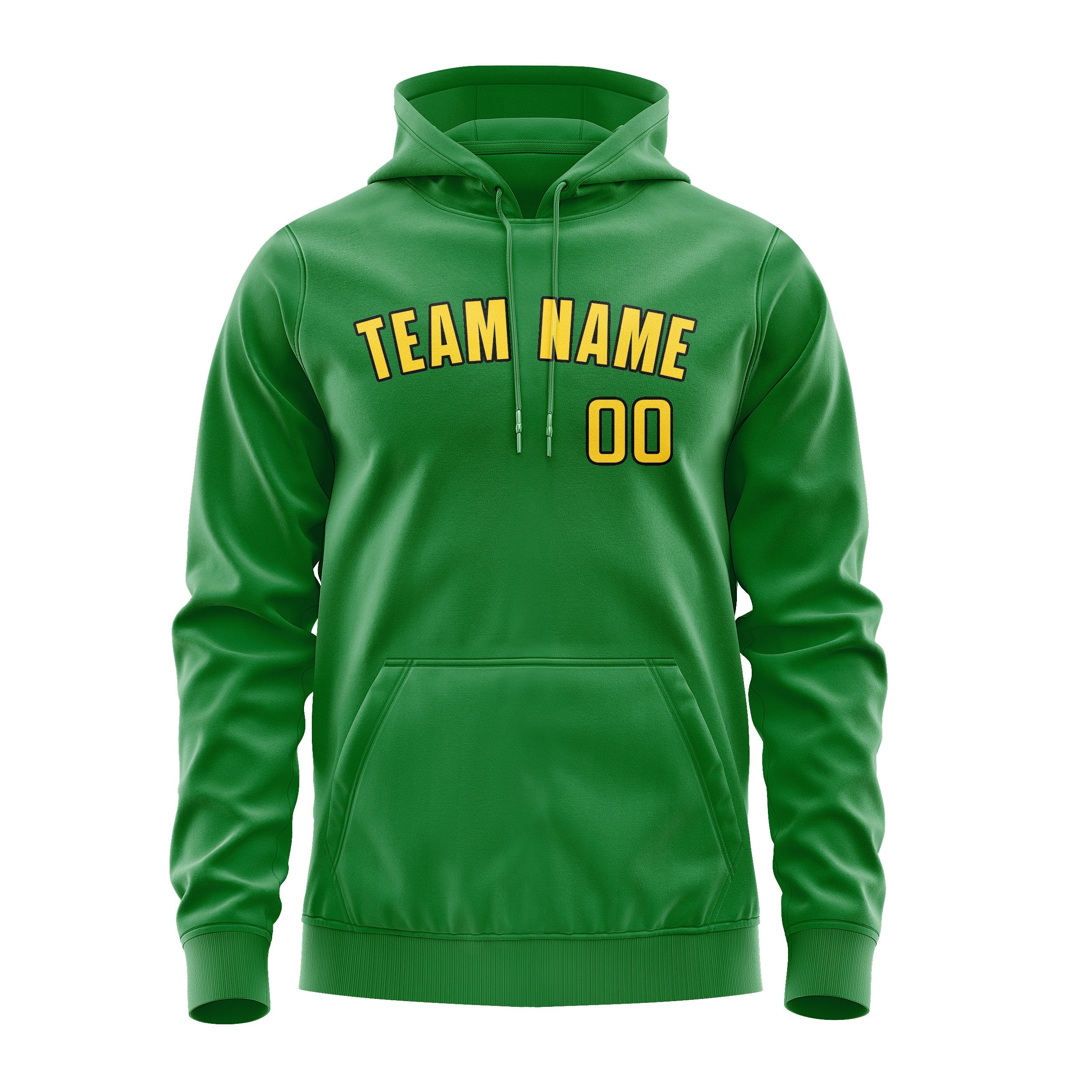 Custom Emerald Green Gold Hoodie