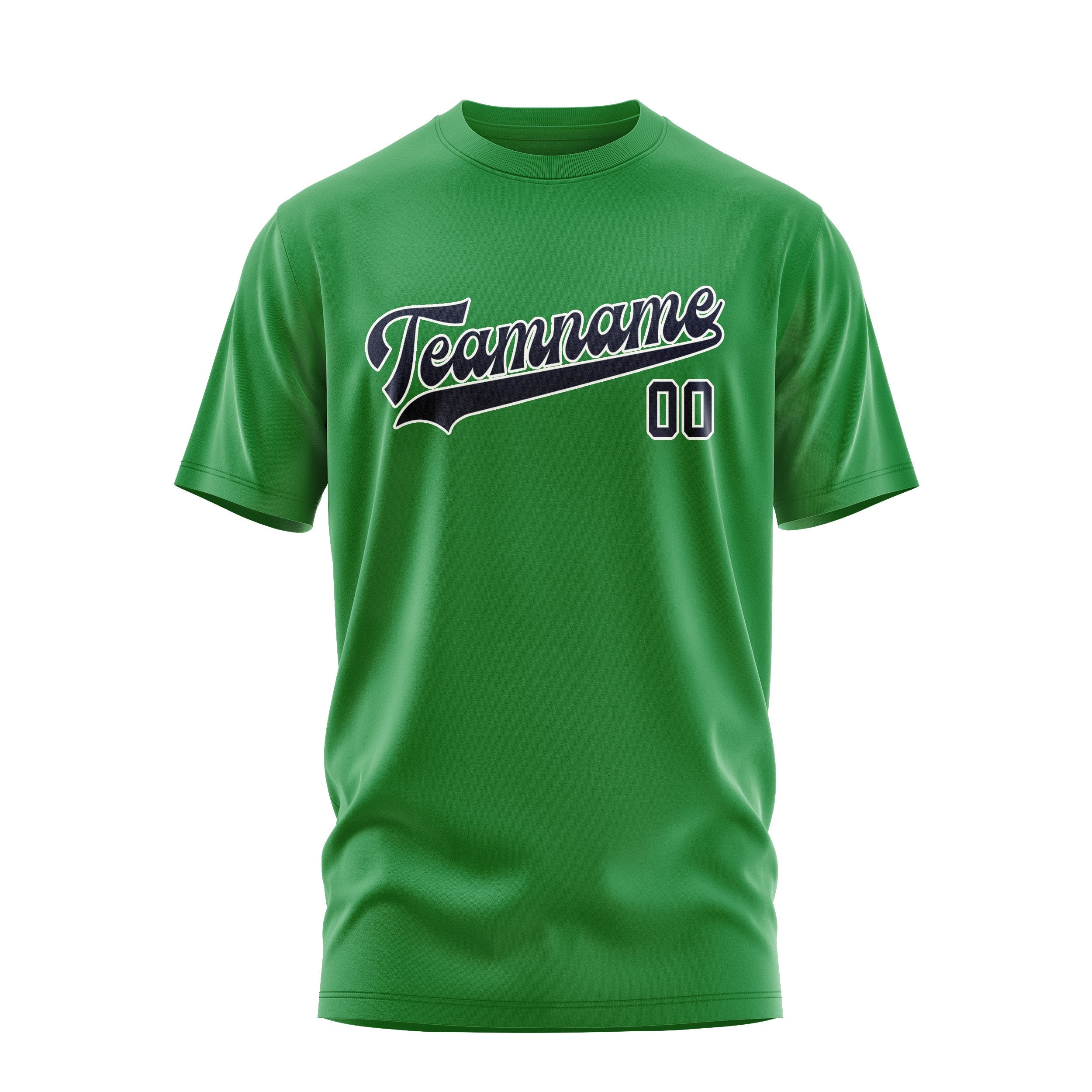 Custom Emerald Green Navy T-Shirt