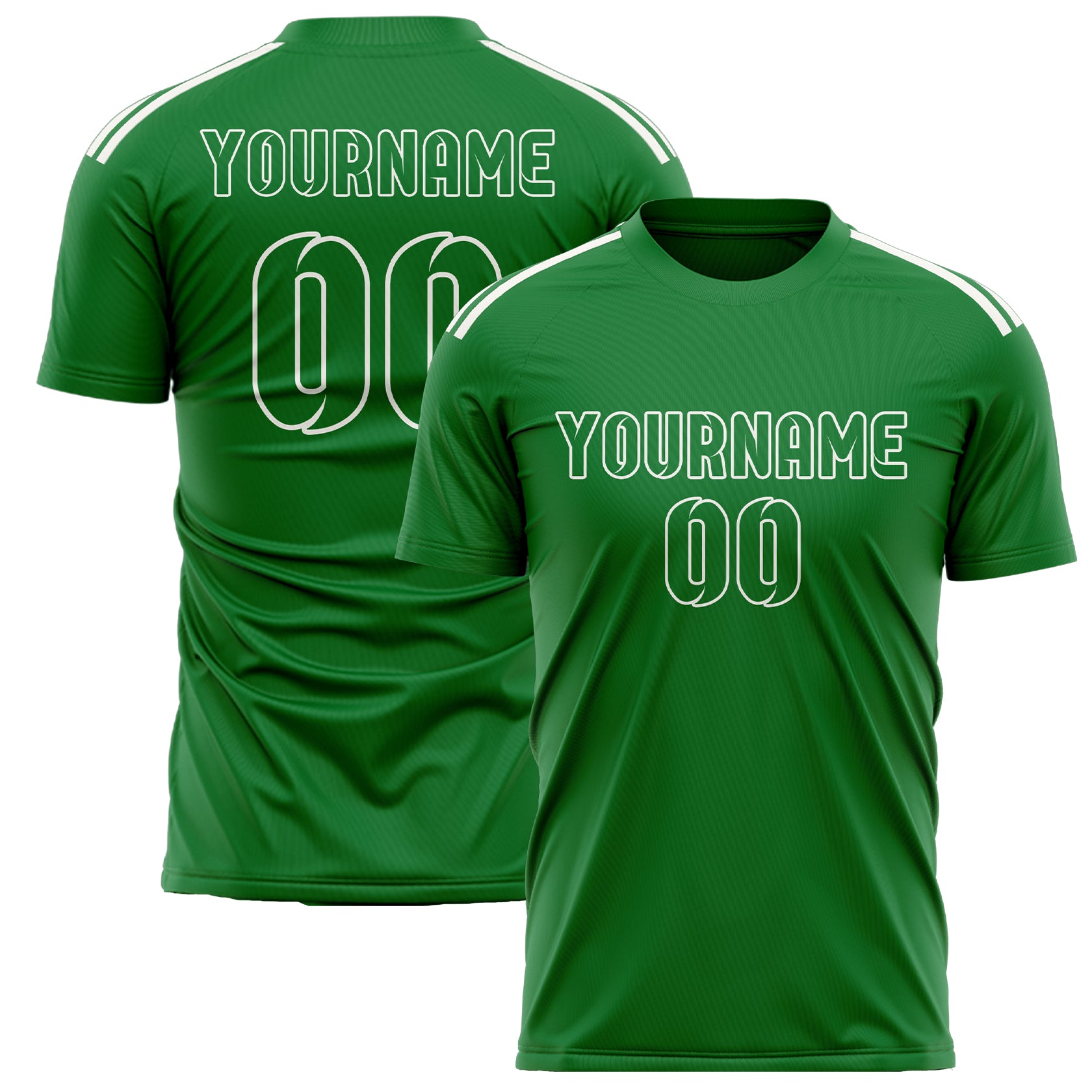 Custom Emerald Green Emerald Green Soccer Jersey