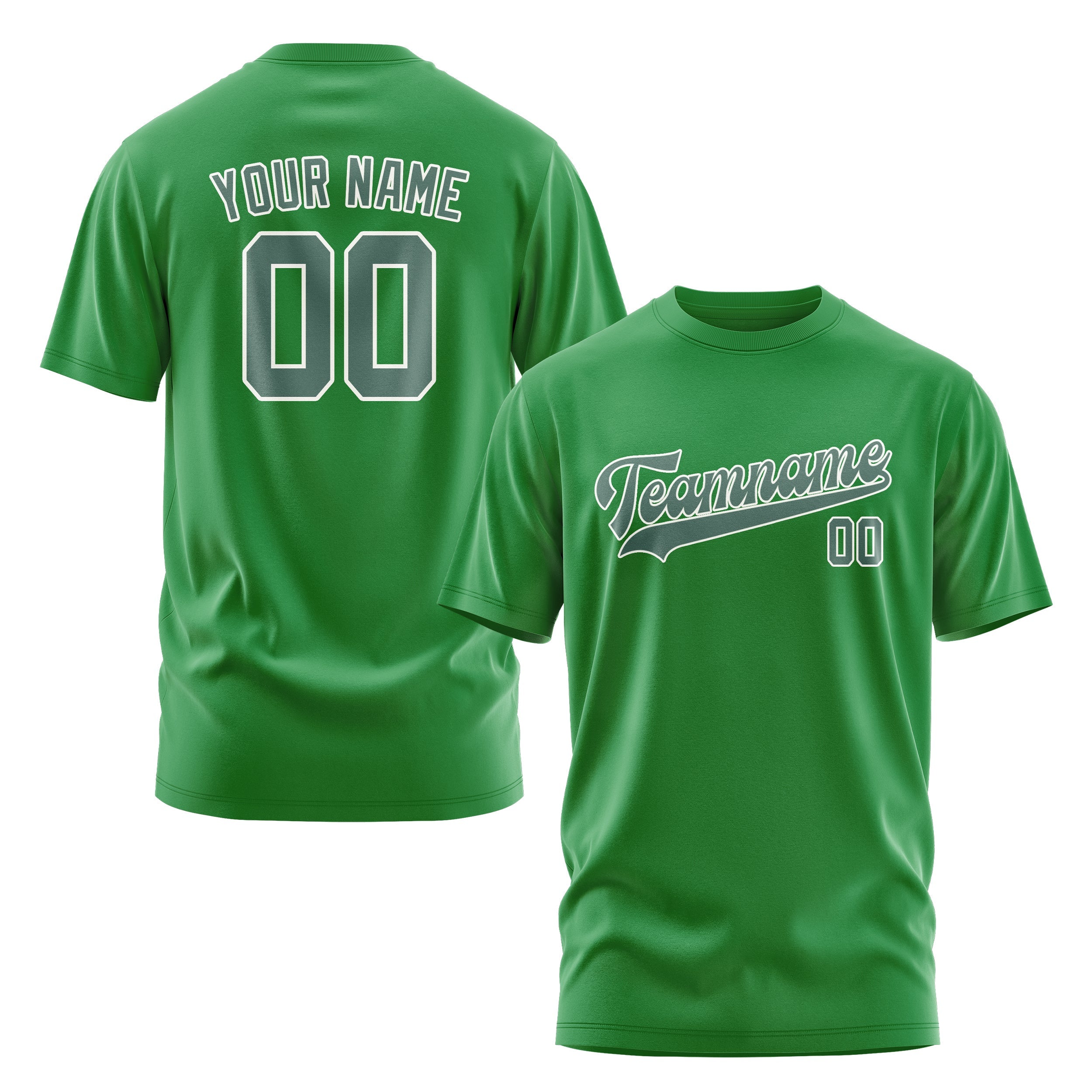 Custom Emerald Green Blue Green T-Shirt