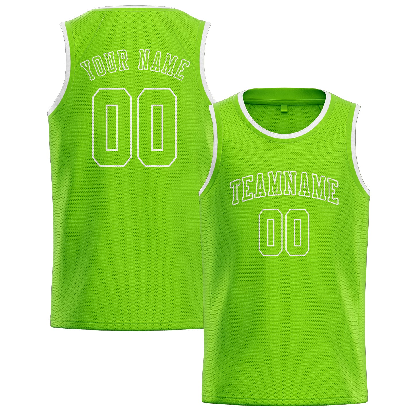 Custom Emerald Green Emerald Green Basketball Jersey