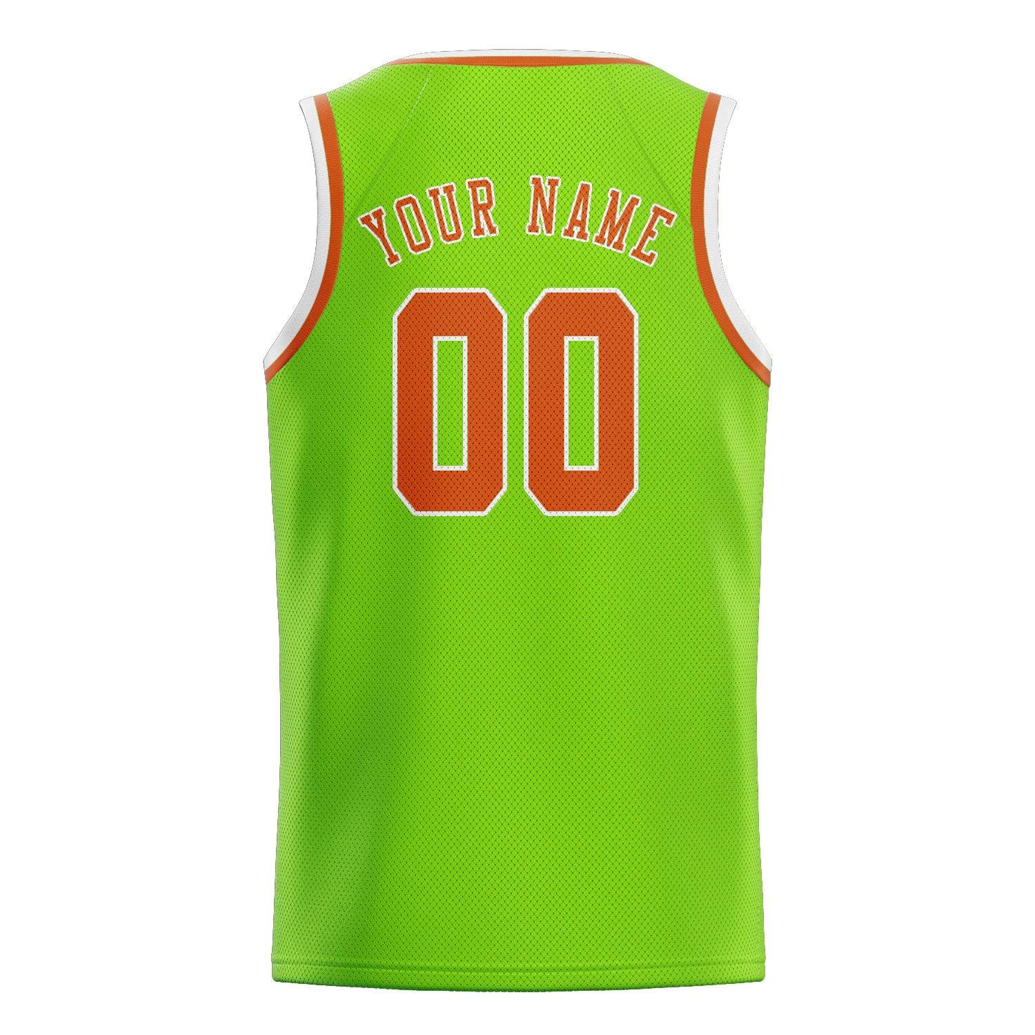 Custom Emerald Green Orange Basketball Jersey
