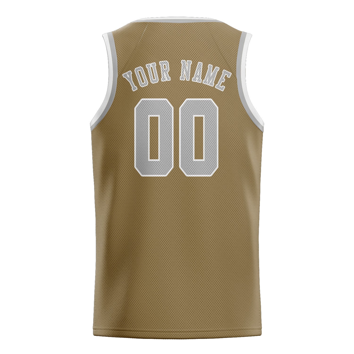 Custom Light Khaki Gray Basketball Jersey