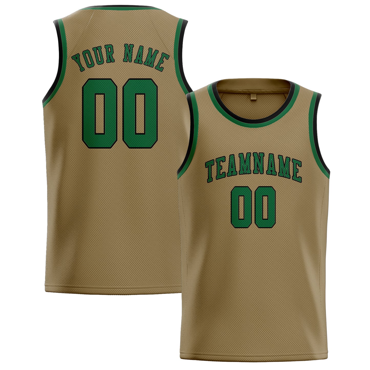Custom Light Khaki Green Basketball Jersey